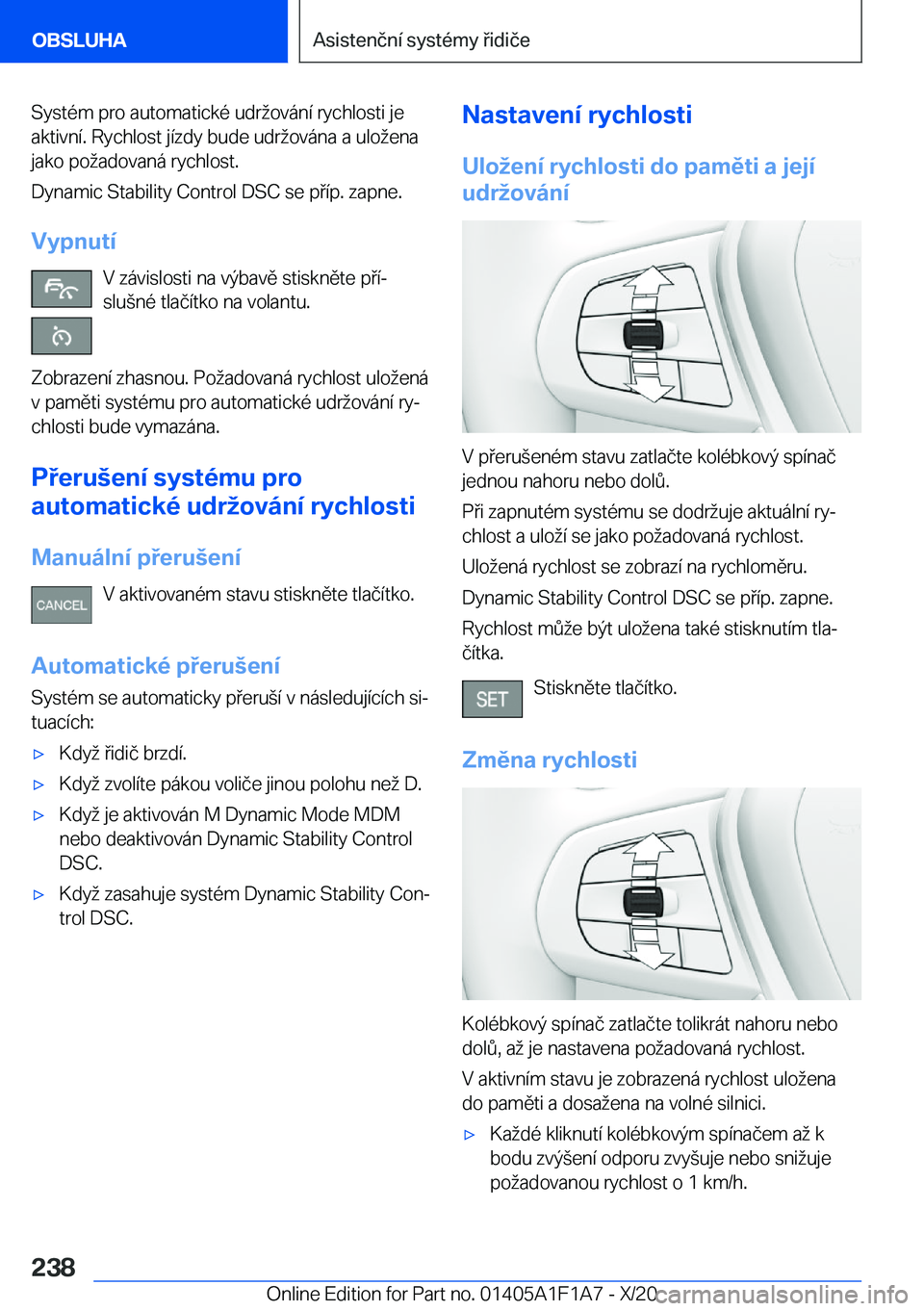 BMW M5 2021  Návod na použití (in Czech) �S�y�s�t�