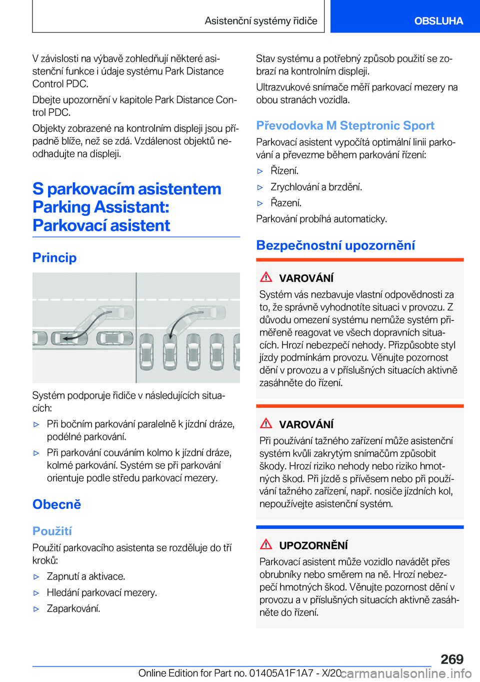 BMW M5 2021  Návod na použití (in Czech) �V��z�