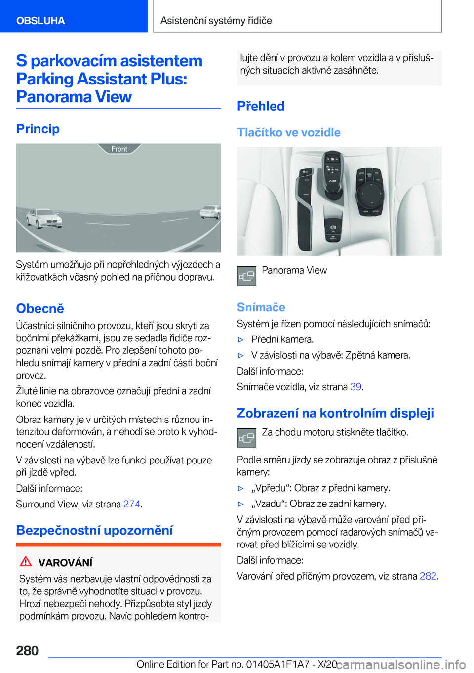BMW M5 2021  Návod na použití (in Czech) �S��p�a�r�k�o�v�a�c�