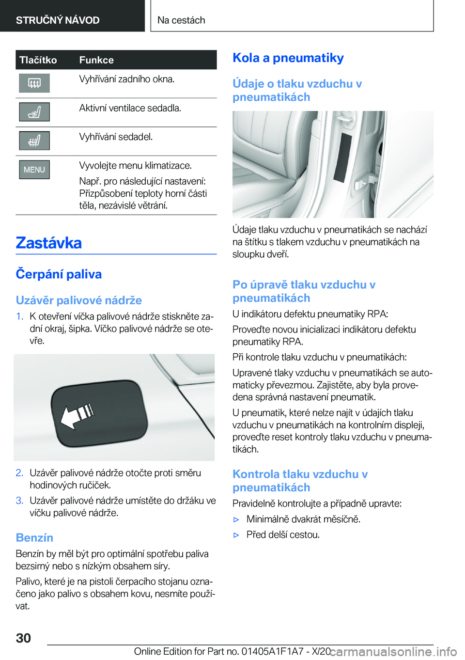 BMW M5 2021  Návod na použití (in Czech) �T�l�a�č�
