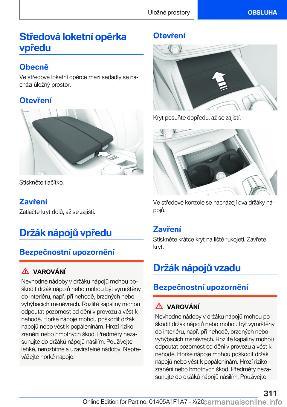 BMW M5 2021  Návod na použití (in Czech) �S�t�e�d�o�v�