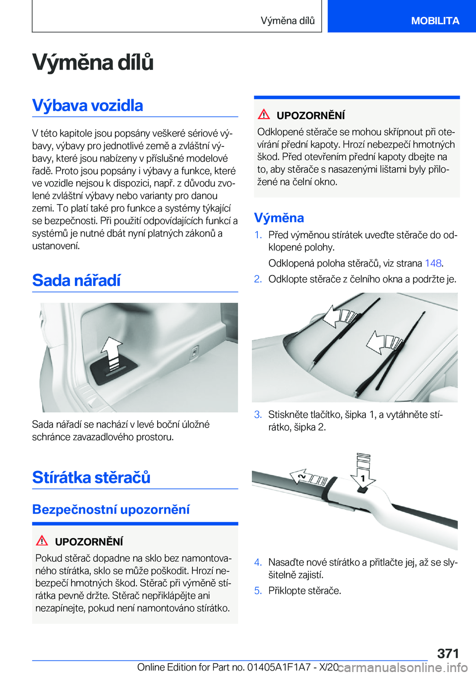 BMW M5 2021  Návod na použití (in Czech) �V�