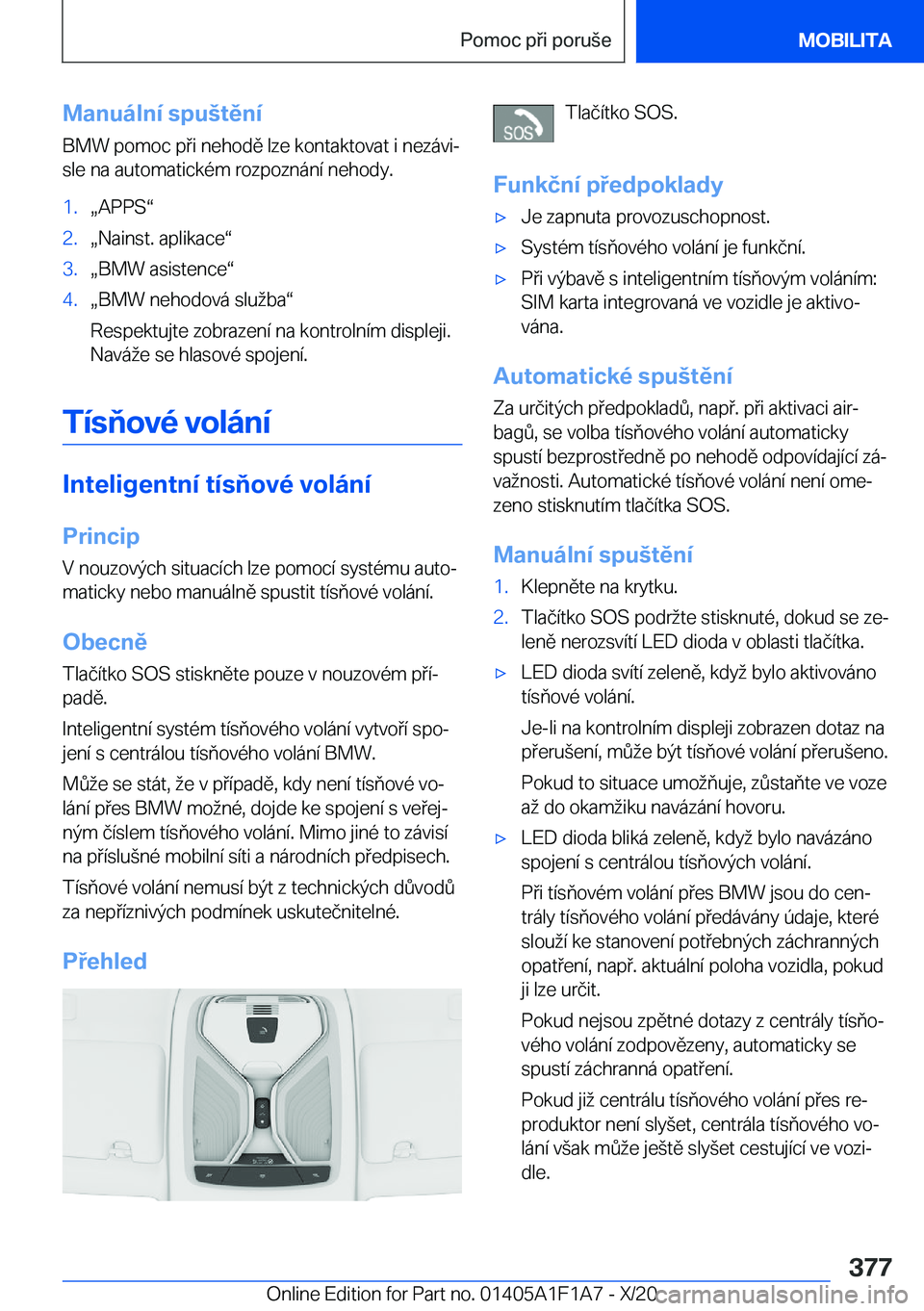 BMW M5 2021  Návod na použití (in Czech) �M�a�n�u�
