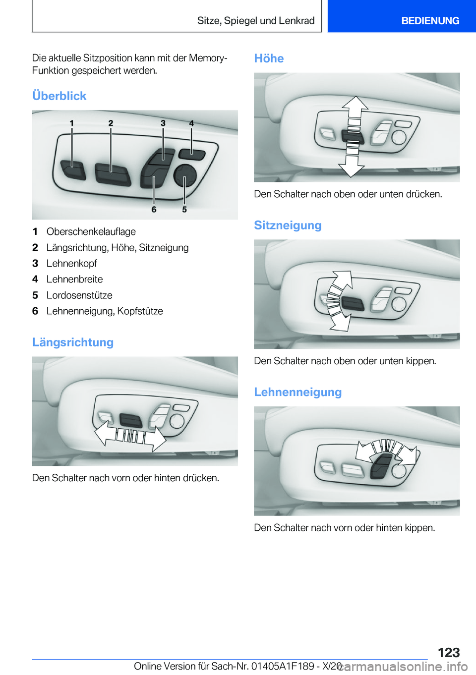 BMW M5 2021  Betriebsanleitungen (in German) �D�i�e��a�k�t�u�e�l�l�e��S�i�t�z�p�o�s�i�t�i�o�n��k�a�n�n��m�i�t��d�e�r��M�e�m�o�r�y�-�F�u�n�k�t�i�o�n��g�e�s�p�e�i�c�h�e�r�t��w�e�r�d�e�n�.
�