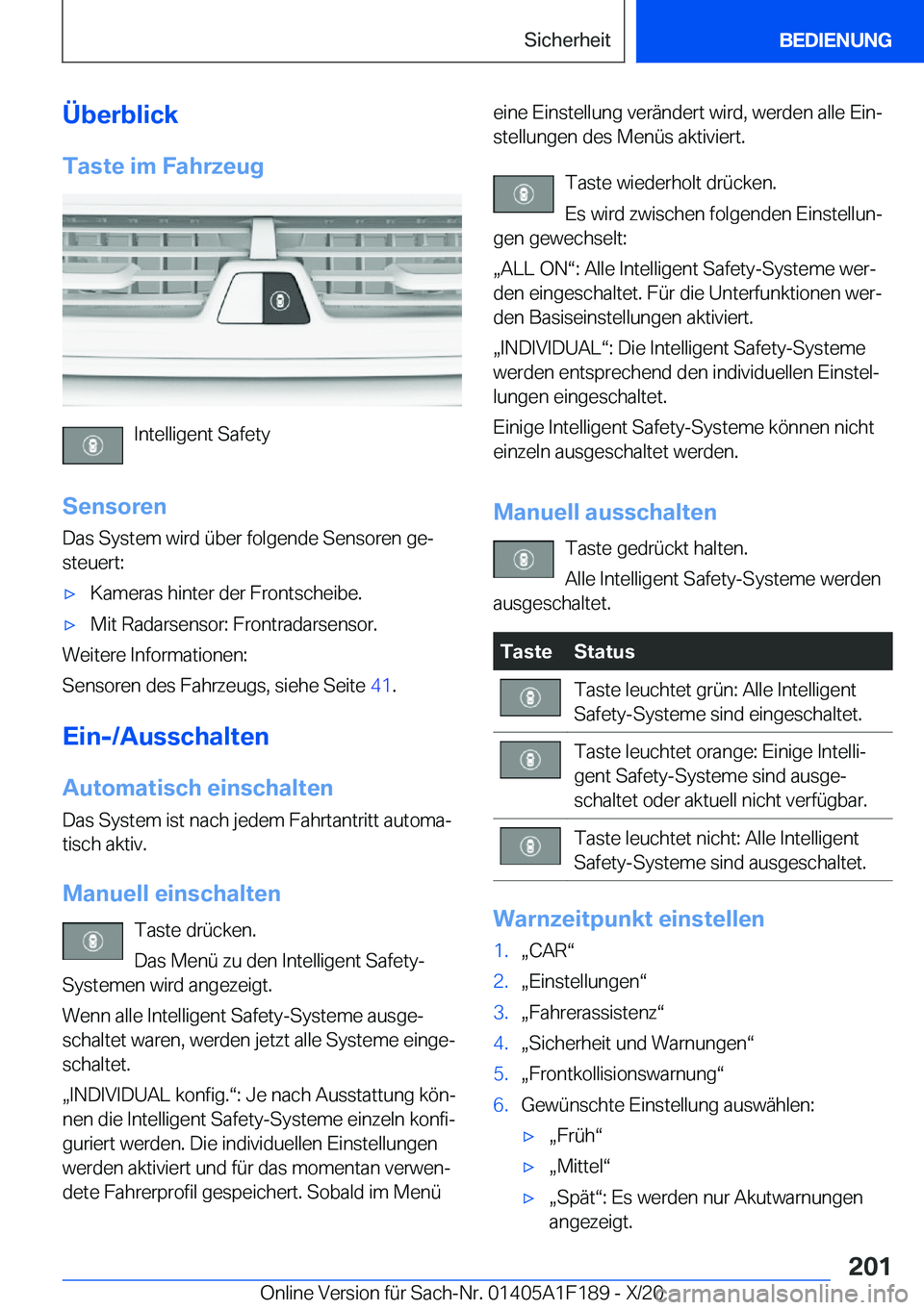 BMW M5 2021  Betriebsanleitungen (in German) �