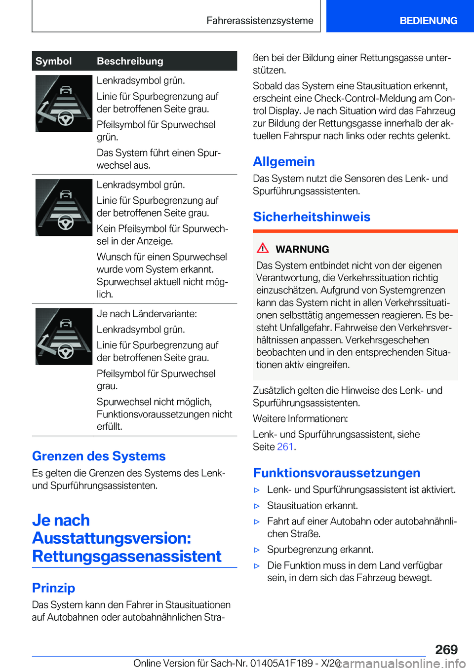BMW M5 2021  Betriebsanleitungen (in German) �S�y�m�b�o�l�B�e�s�c�h�r�e�i�b�u�n�g�L�e�n�k�r�a�d�s�y�m�b�o�l��g�r�