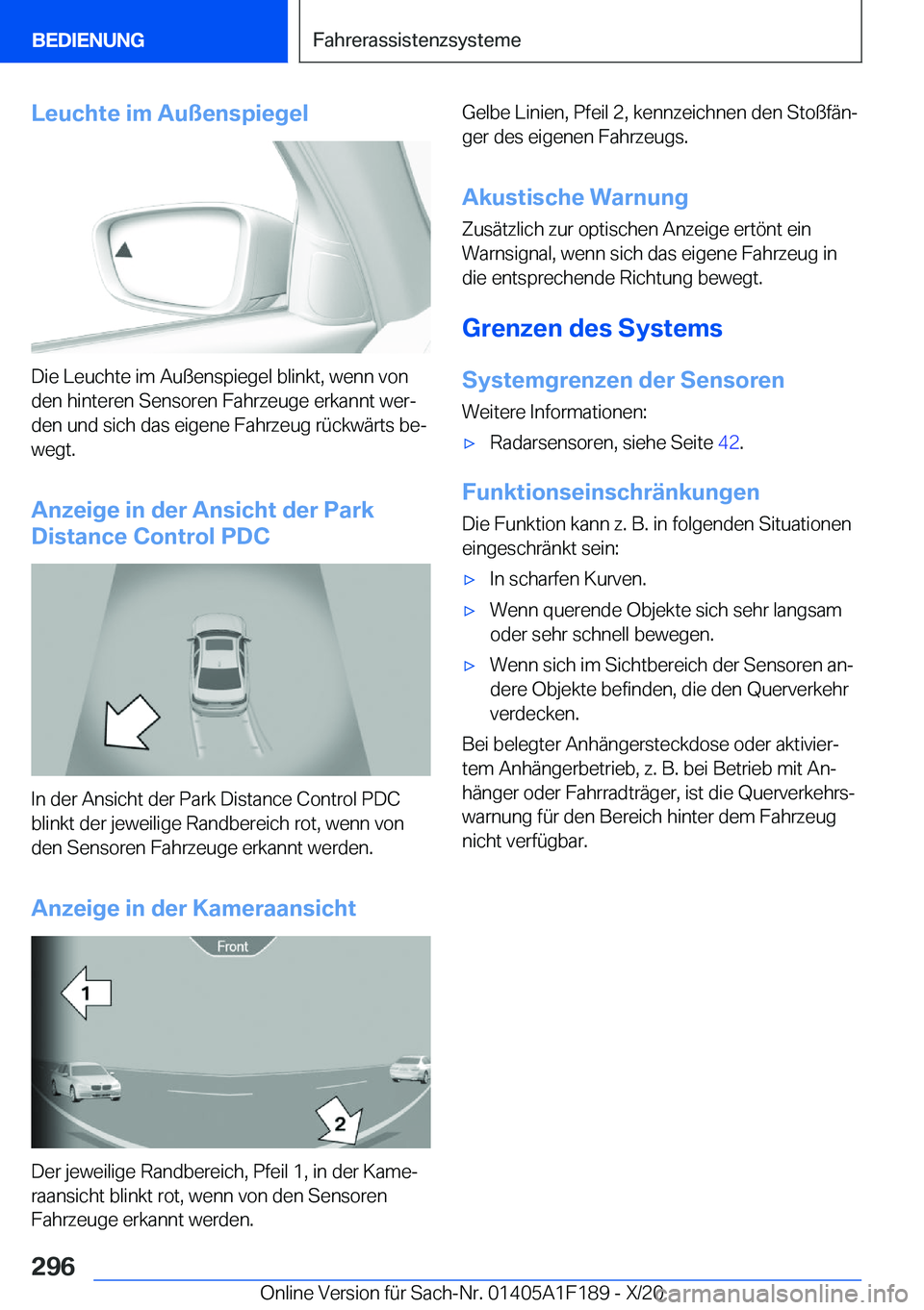 BMW M5 2021  Betriebsanleitungen (in German) �L�e�u�c�h�t�e��i�m��A�u�