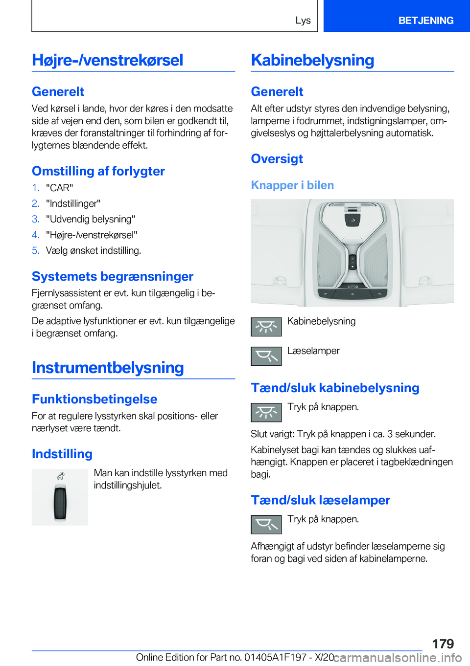 BMW M5 2021  InstruktionsbØger (in Danish) �H�