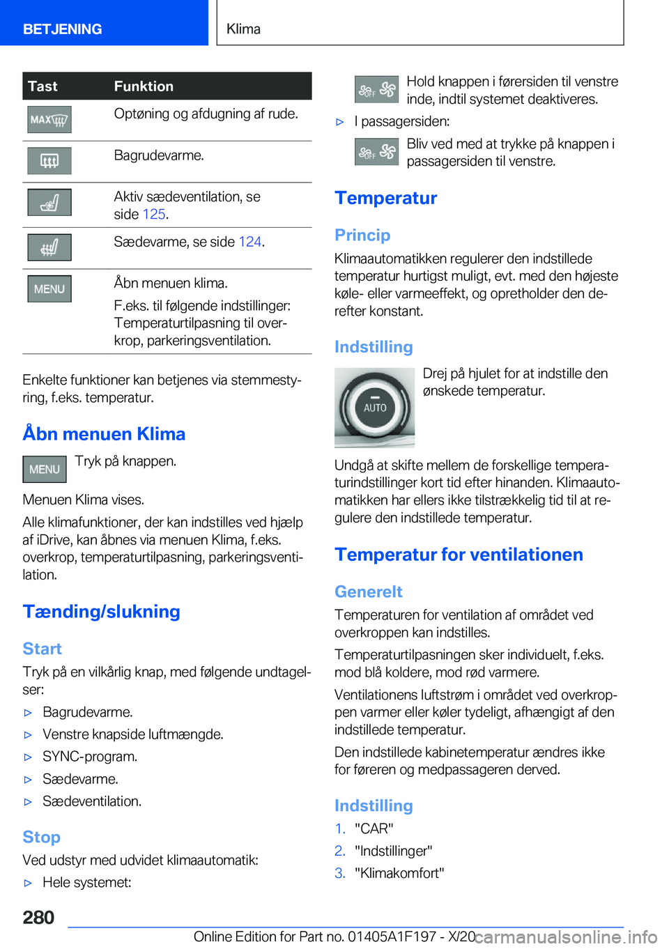 BMW M5 2021  InstruktionsbØger (in Danish) �T�a�s�t�F�u�n�k�t�i�o�n�O�p�t�