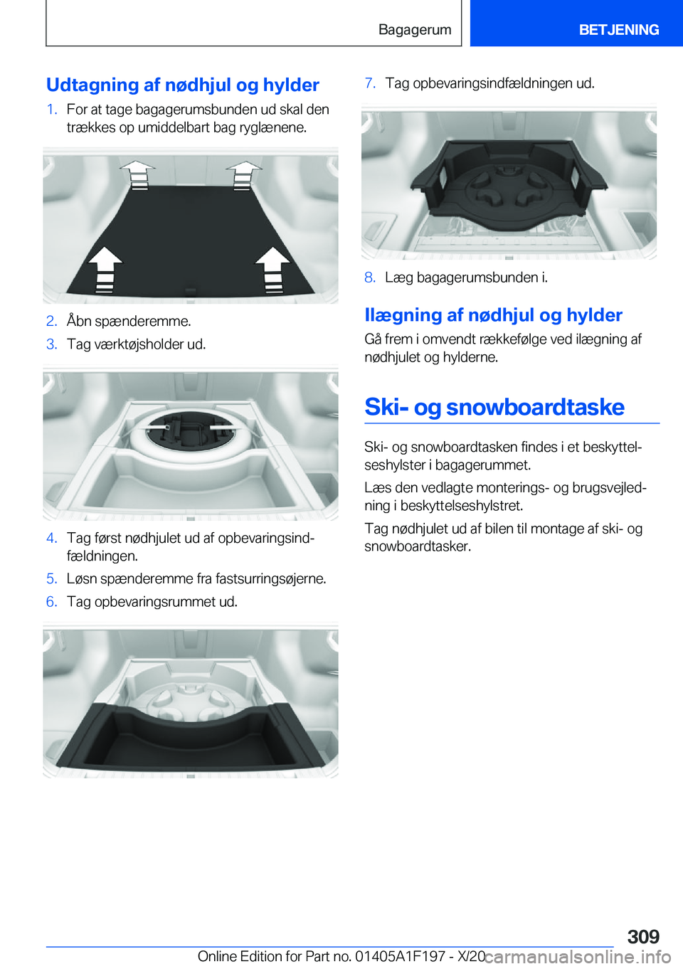 BMW M5 2021  InstruktionsbØger (in Danish) �U�d�t�a�g�n�i�n�g��a�f��n�