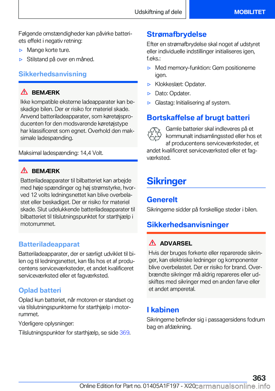 BMW M5 2021  InstruktionsbØger (in Danish) �F�