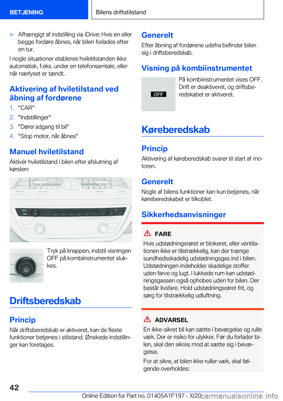 BMW M5 2021  InstruktionsbØger (in Danish) 'x�A�f�h�æ�n�g�i�g�t��a�f��i�n�d�s�t�i�l�l�i�n�g��v�i�a��i�D�r�i�v�e�:��H�v�i�s��e�n��e�l�l�e�r�b�e�g�g�e��f�o�r�d�