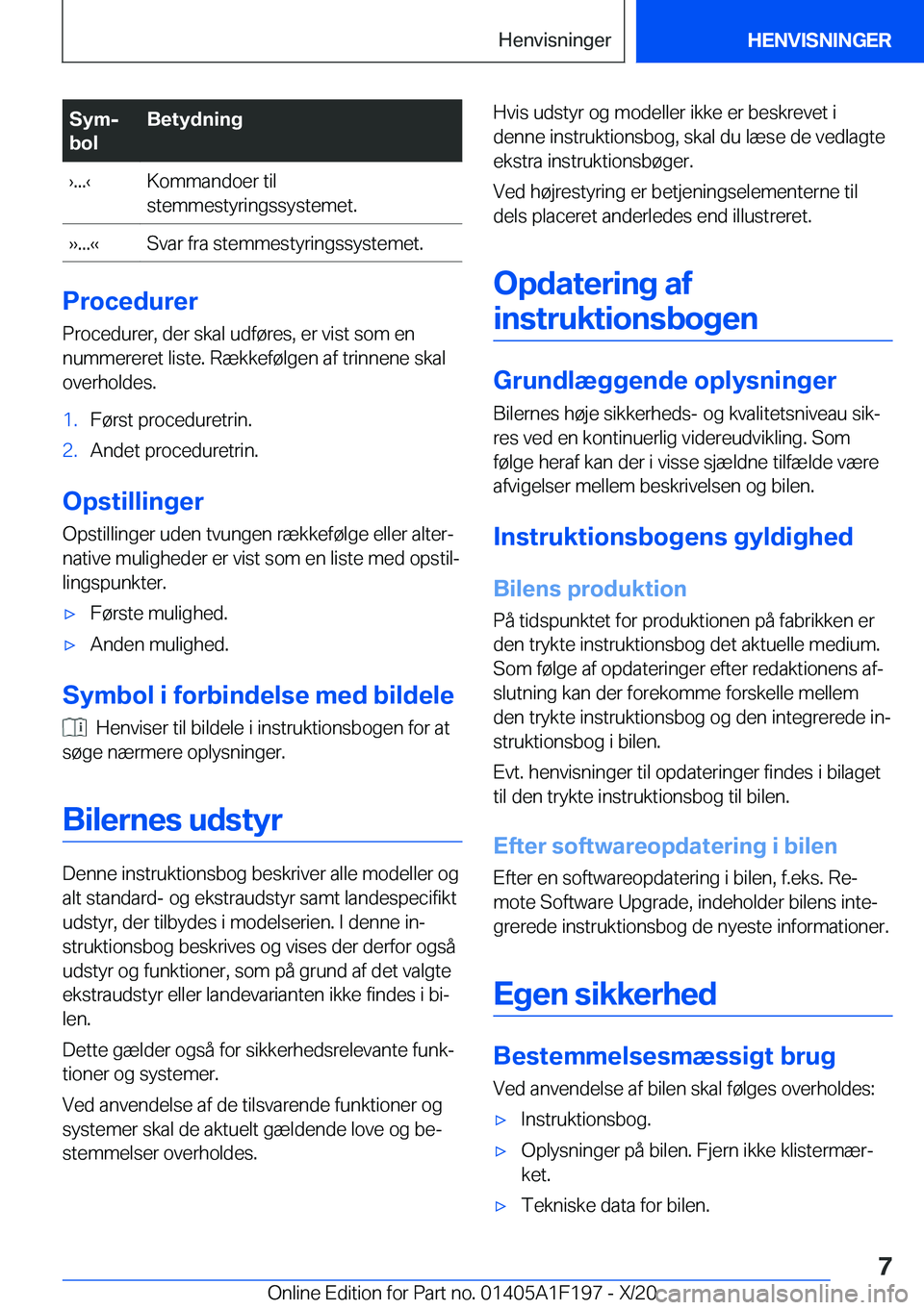 BMW M5 2021  InstruktionsbØger (in Danish) �S�y�mj
�b�o�l�B�e�t�y�d�n�i�n�g