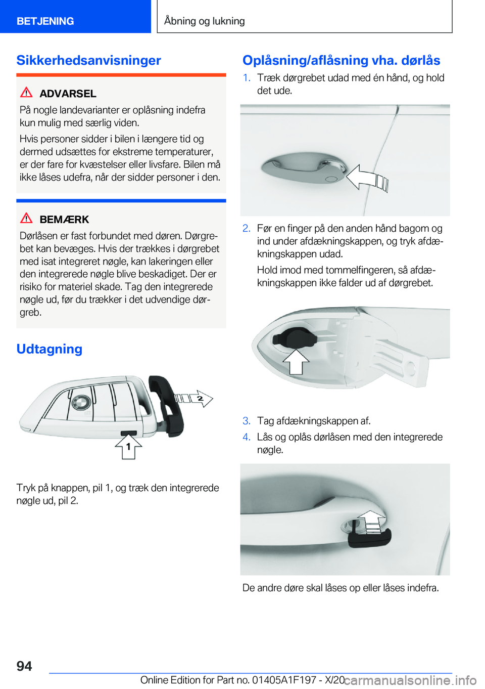 BMW M5 2021  InstruktionsbØger (in Danish) �S�i�k�k�e�r�h�e�d�s�a�n�v�i�s�n�i�n�g�e�r
�A�D�V�A�R�S�E�L
�P�å��n�o�g�l�e��l�a�n�d�e�v�a�r�i�a�n�t�e�r��e�r��o�p�l�å�s�n�i�n�g��i�n�d�e�f�r�a �k�u�n��m�u�l�i�g��m�e�d��s�æ�r�l�i�g��v�i�d