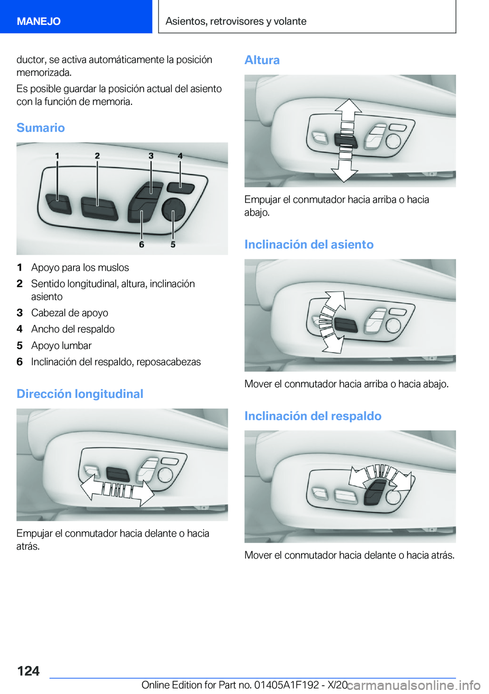 BMW M5 2021  Manuales de Empleo (in Spanish) �d�u�c�t�o�r�,��s�e��a�c�t�i�v�a��a�u�t�o�m�