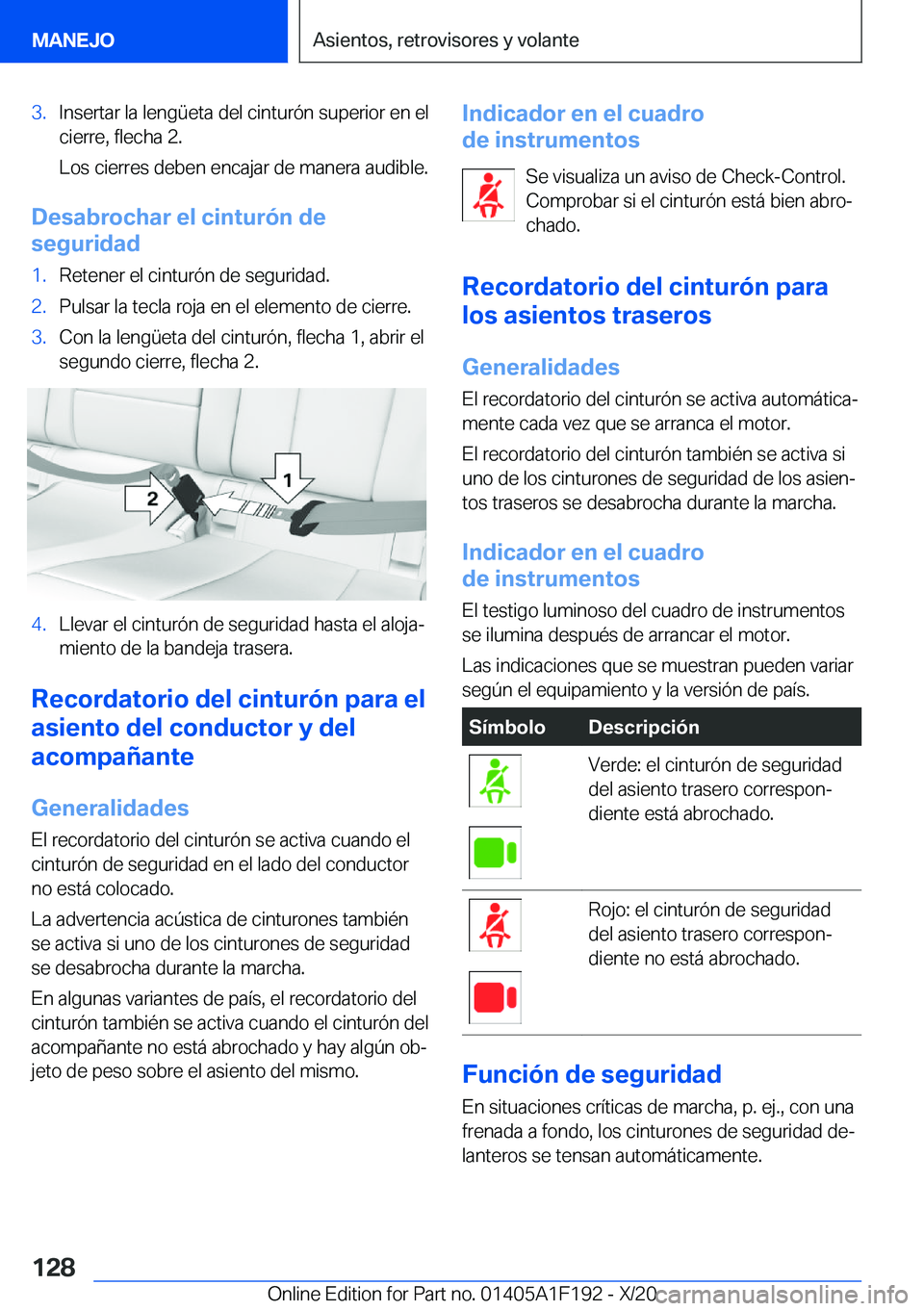 BMW M5 2021  Manuales de Empleo (in Spanish) �3�.�I�n�s�e�r�t�a�r��l�a��l�e�n�g�