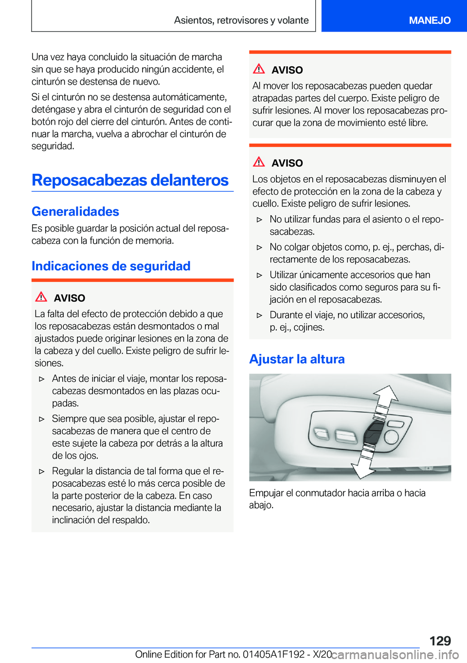 BMW M5 2021  Manuales de Empleo (in Spanish) �U�n�a��v�e�z��h�a�y�a��c�o�n�c�l�u�i�d�o��l�a��s�i�t�u�a�c�i�