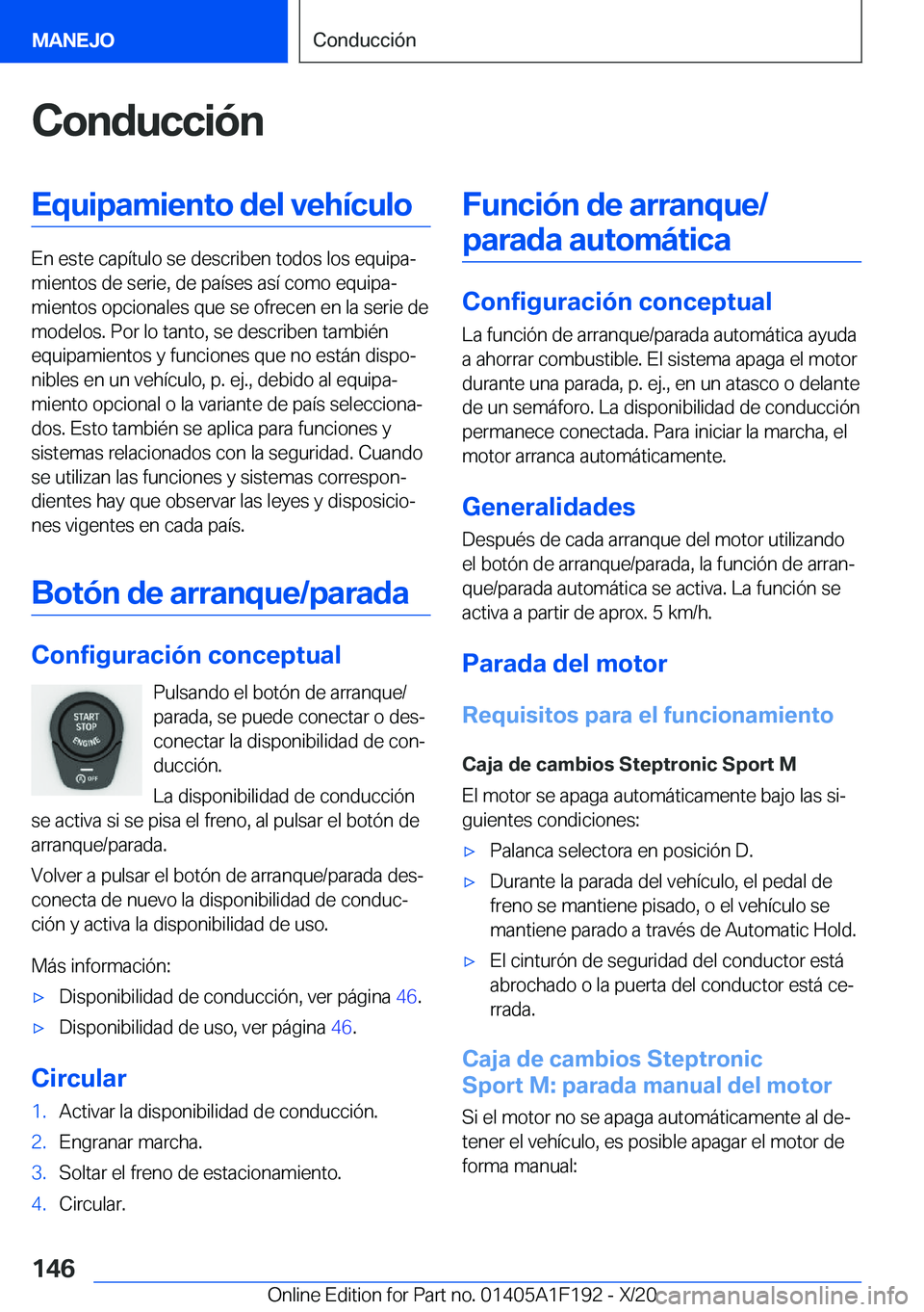BMW M5 2021  Manuales de Empleo (in Spanish) �C�o�n�d�u�c�c�i�