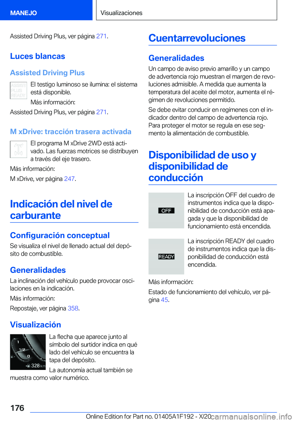 BMW M5 2021  Manuales de Empleo (in Spanish) �A�s�s�i�s�t�e�d��D�r�i�v�i�n�g��P�l�u�s�,��v�e�r��p�