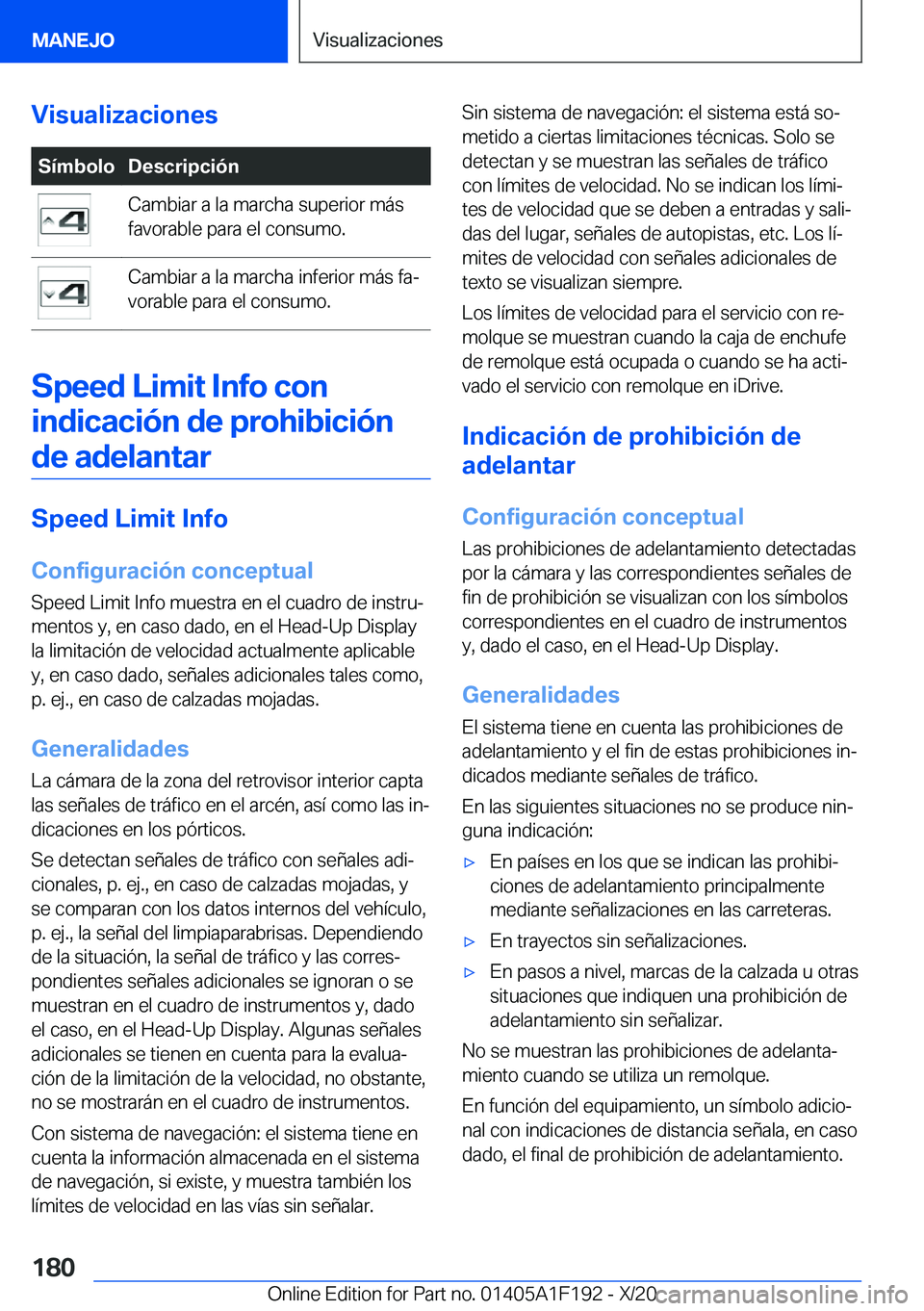 BMW M5 2021  Manuales de Empleo (in Spanish) �V�i�s�u�a�l�i�z�a�c�i�o�n�e�s�S�
