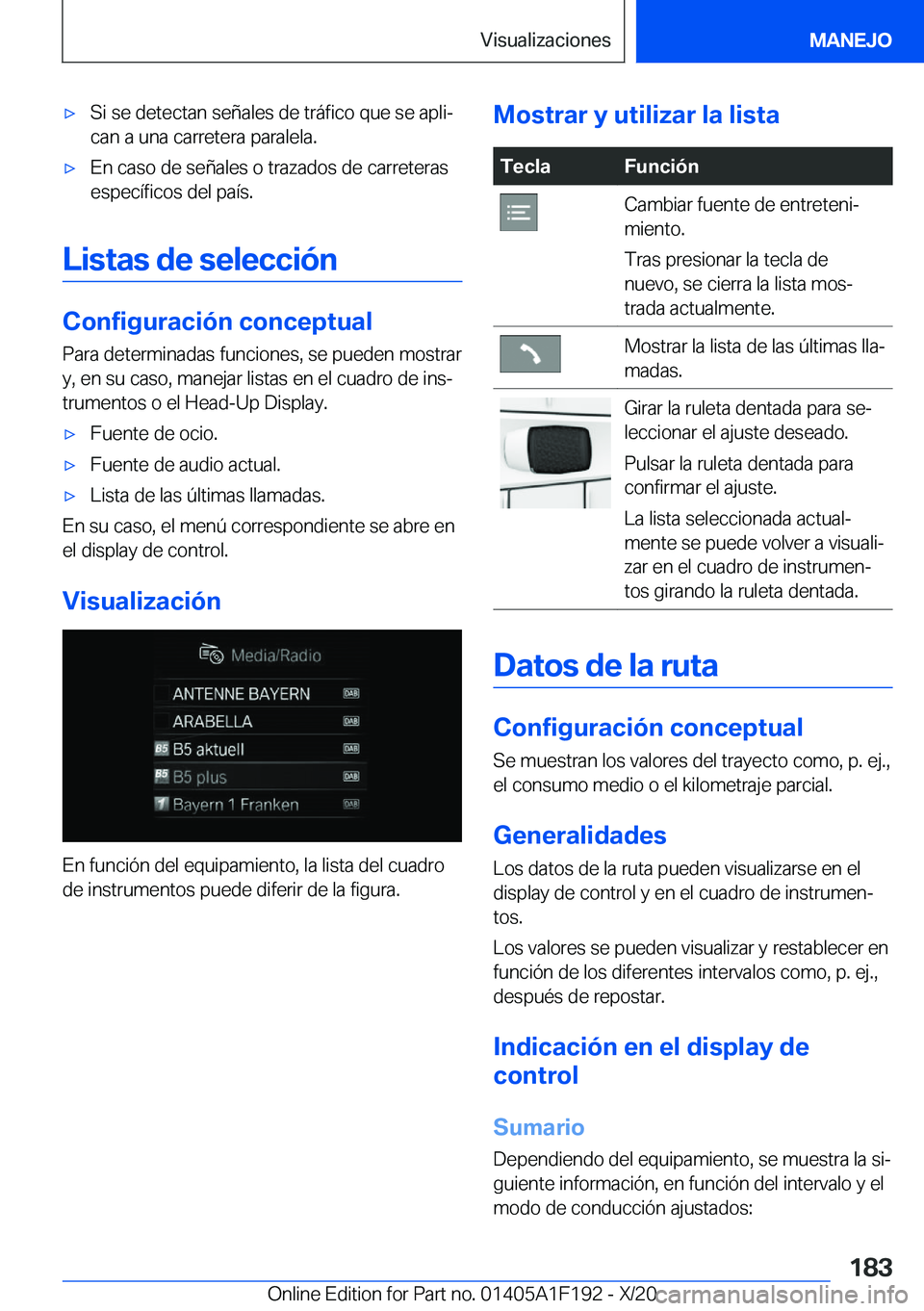 BMW M5 2021  Manuales de Empleo (in Spanish) x�S�i��s�e��d�e�t�e�c�t�a�n��s�e�