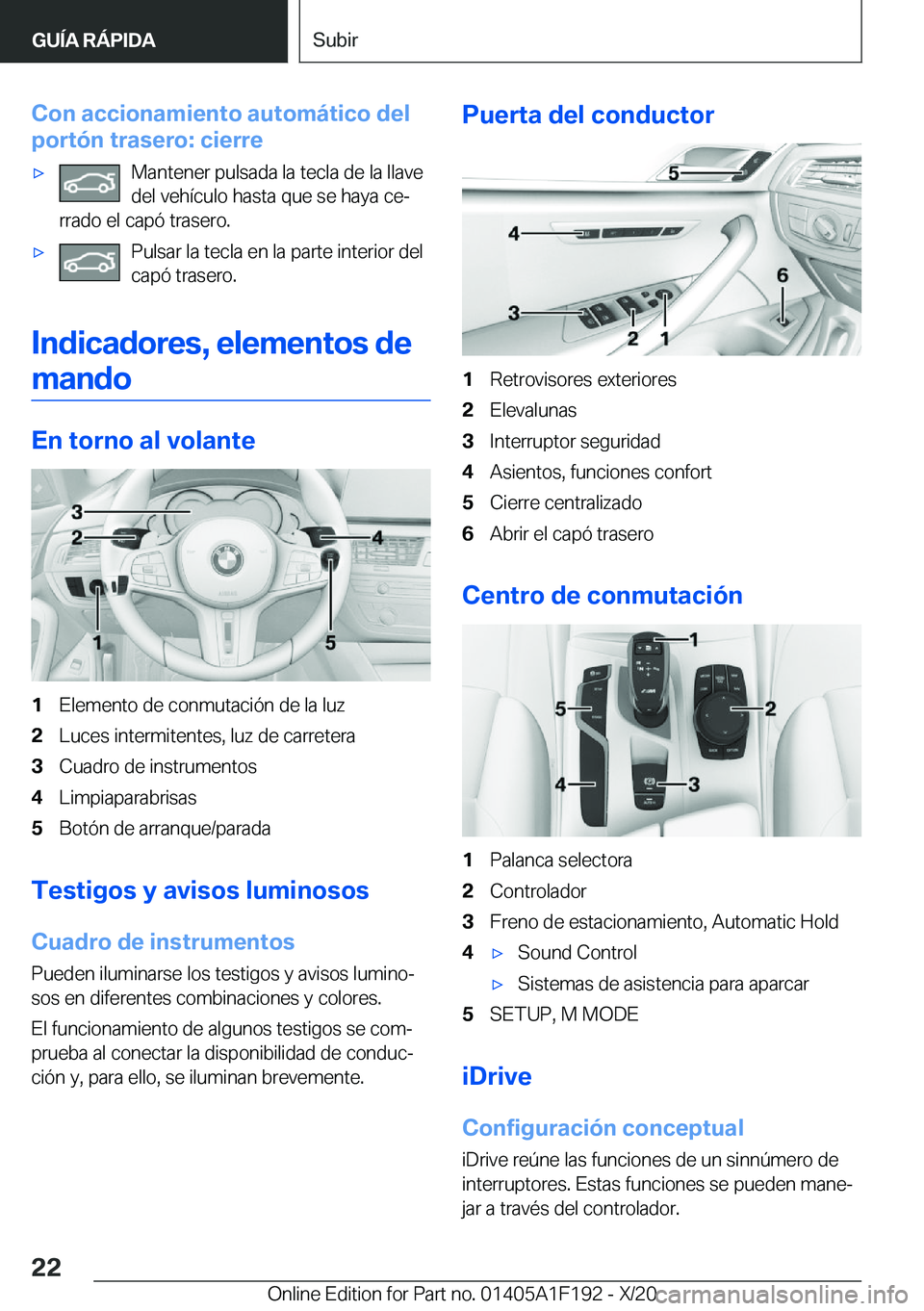 BMW M5 2021  Manuales de Empleo (in Spanish) �C�o�n��a�c�c�i�o�n�a�m�i�e�n�t�o��a�u�t�o�m�