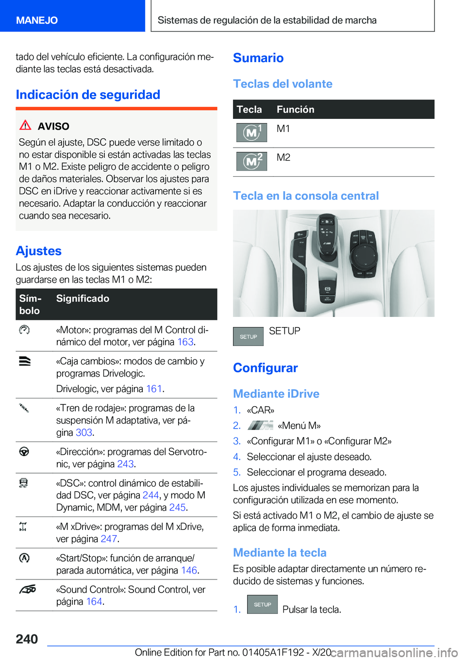 BMW M5 2021  Manuales de Empleo (in Spanish) �t�a�d�o��d�e�l��v�e�h�