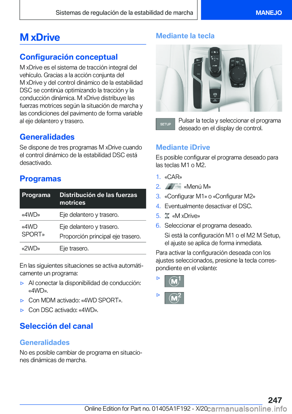 BMW M5 2021  Manuales de Empleo (in Spanish) �M��x�D�r�i�v�e
�C�o�n�f�i�g�u�r�a�c�i�
