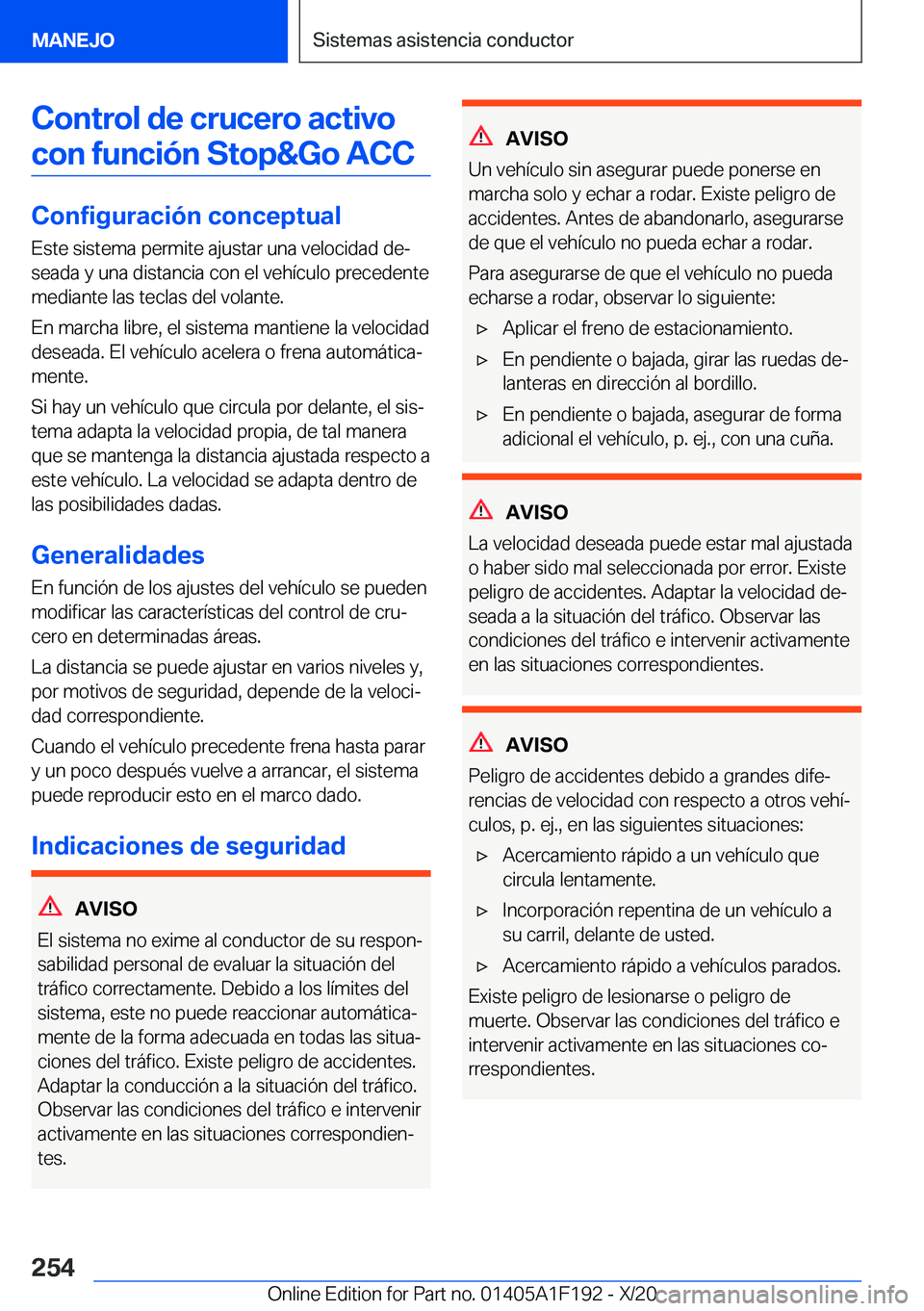 BMW M5 2021  Manuales de Empleo (in Spanish) �C�o�n�t�r�o�l��d�e��c�r�u�c�e�r�o��a�c�t�i�v�o�c�o�n��f�u�n�c�i�
