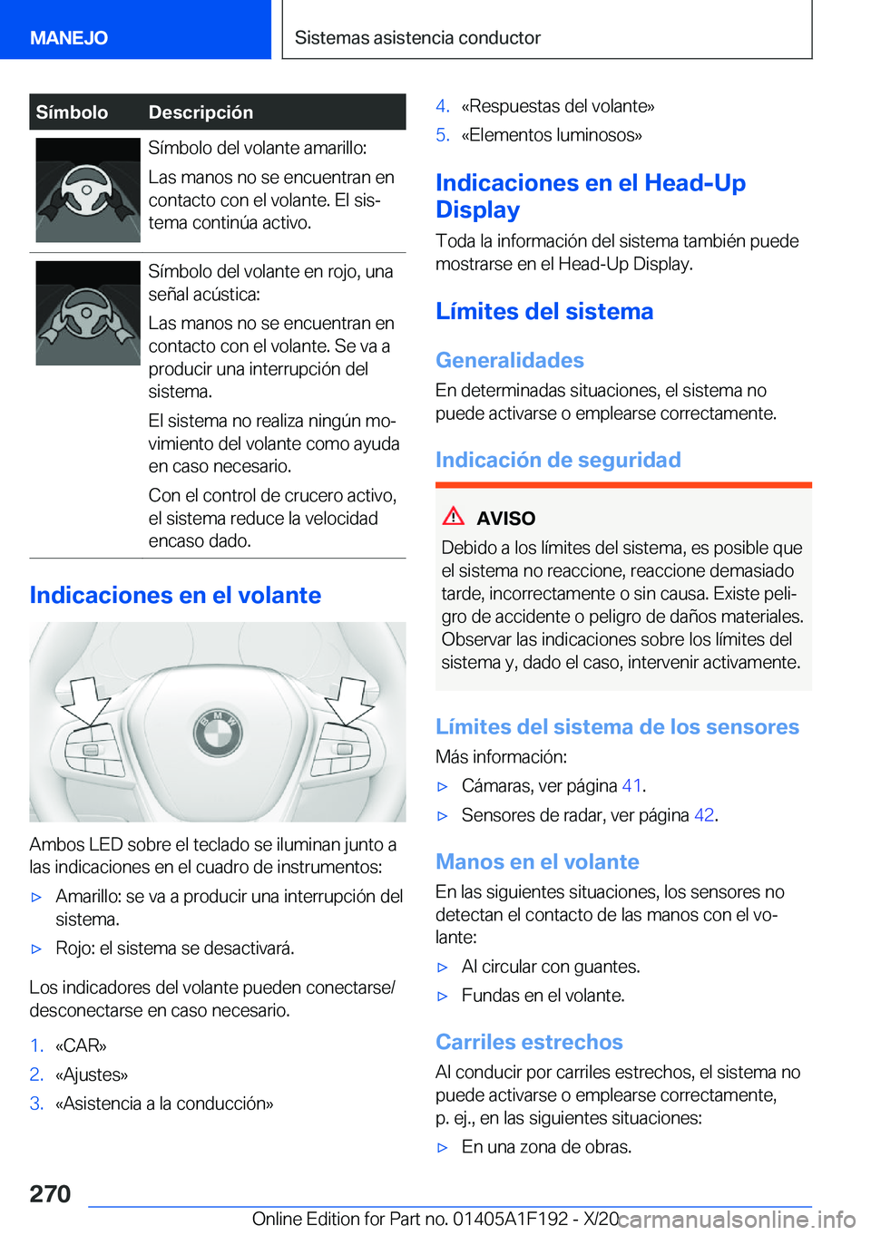 BMW M5 2021  Manuales de Empleo (in Spanish) �S�
