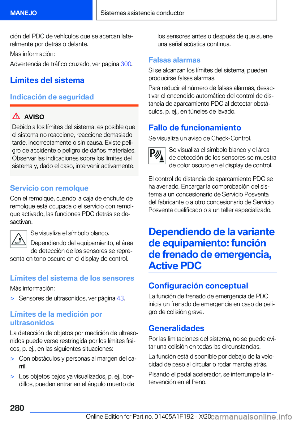 BMW M5 2021  Manuales de Empleo (in Spanish) �c�i�