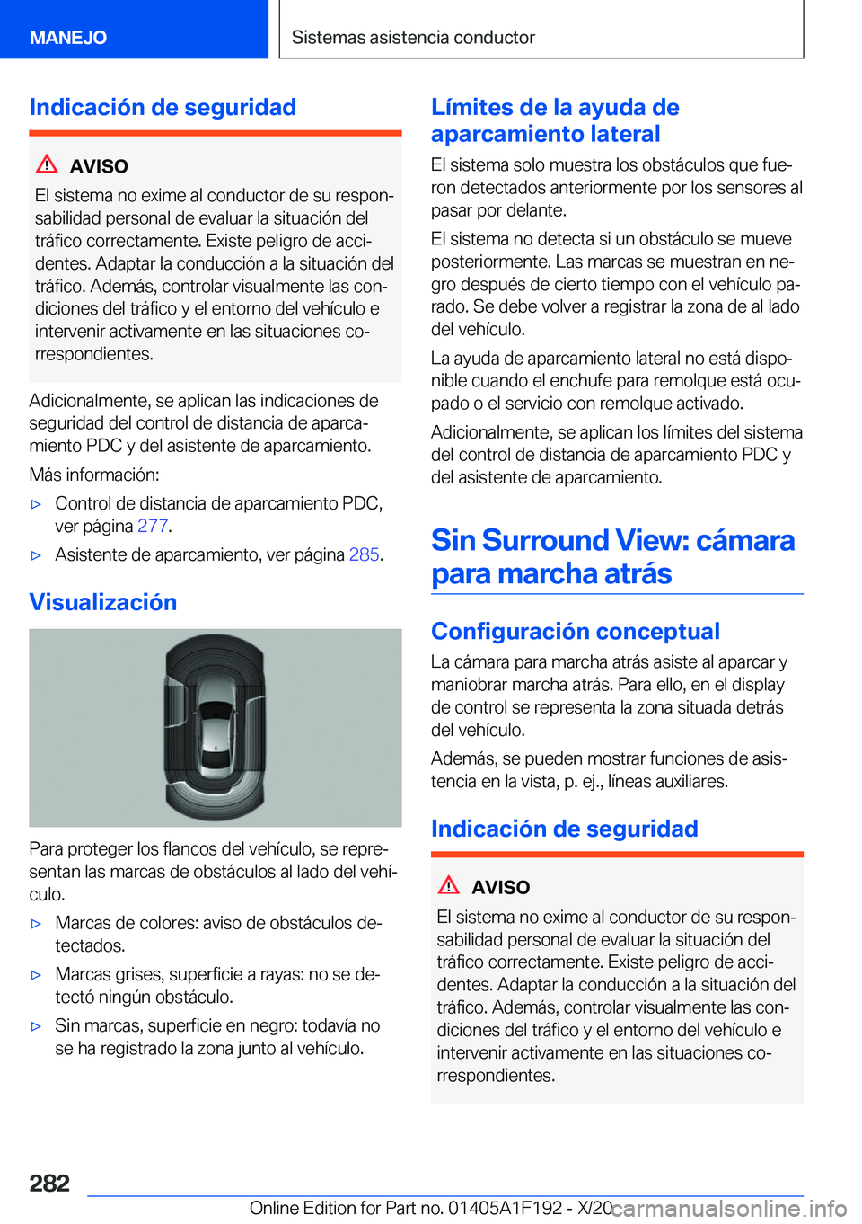 BMW M5 2021  Manuales de Empleo (in Spanish) �I�n�d�i�c�a�c�i�