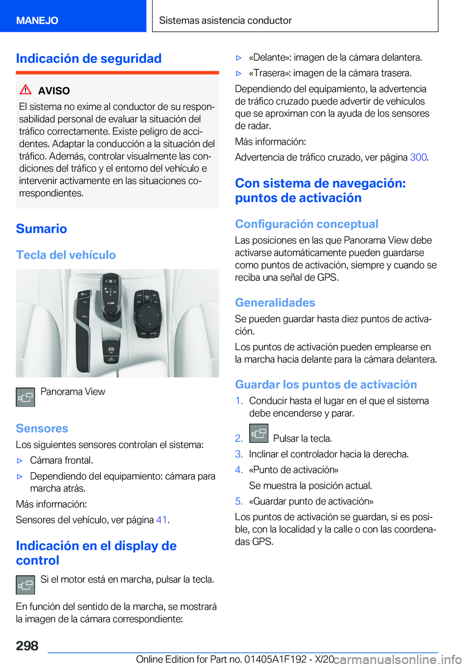 BMW M5 2021  Manuales de Empleo (in Spanish) �I�n�d�i�c�a�c�i�