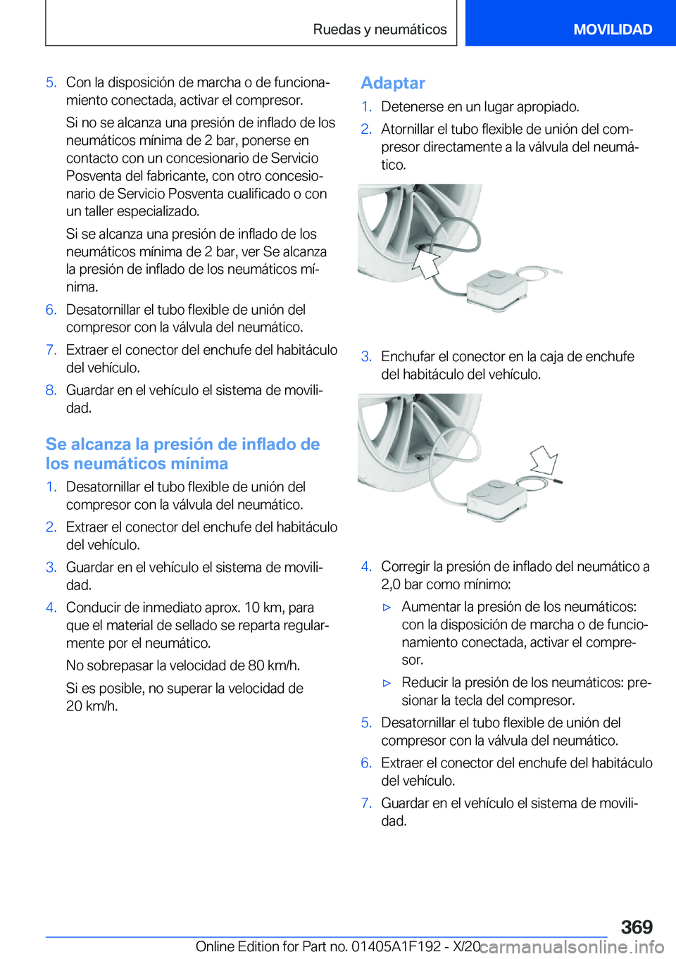 BMW M5 2021  Manuales de Empleo (in Spanish) �5�.�C�o�n��l�a��d�i�s�p�o�s�i�c�i�