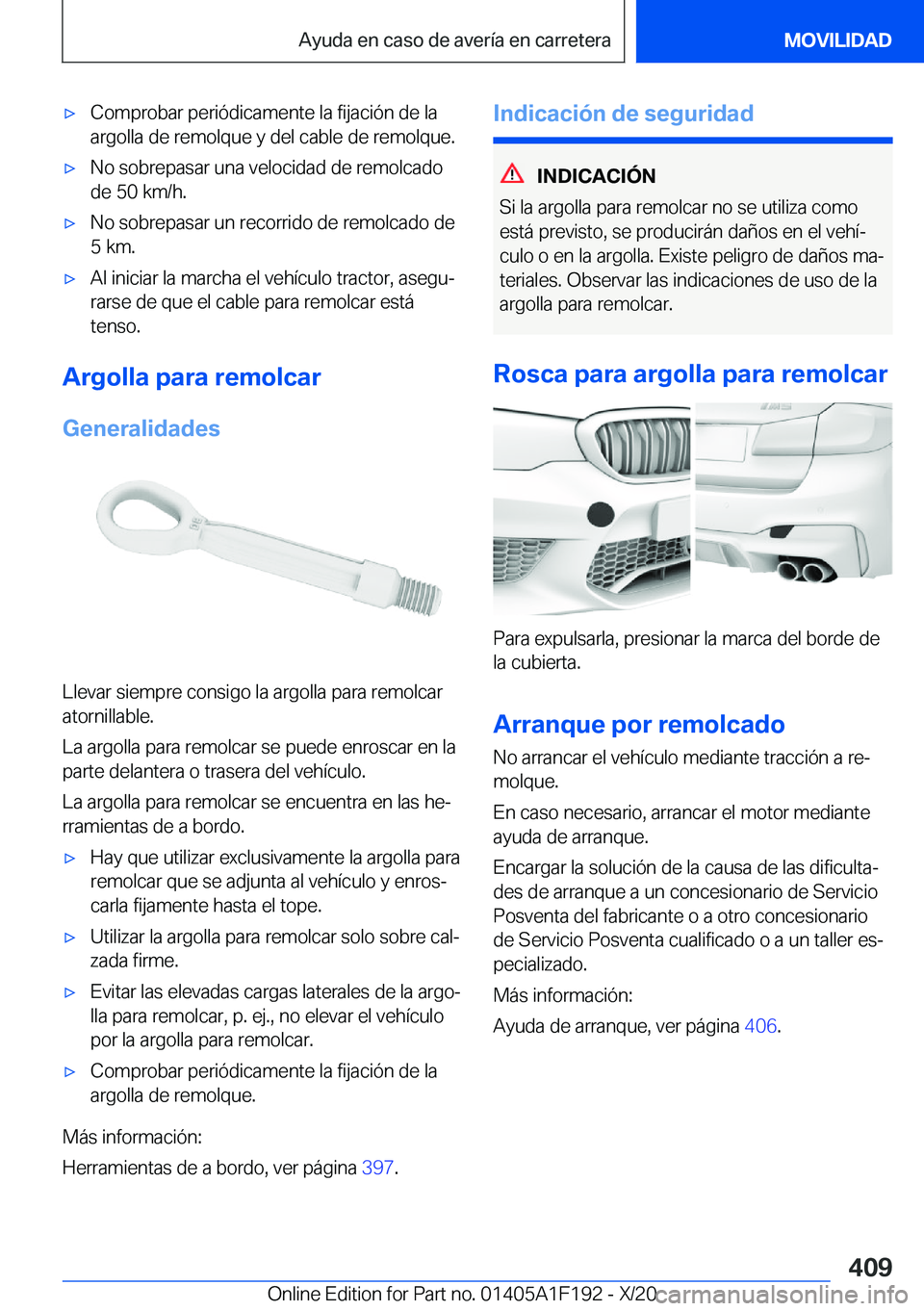 BMW M5 2021  Manuales de Empleo (in Spanish) x�C�o�m�p�r�o�b�a�r��p�e�r�i�