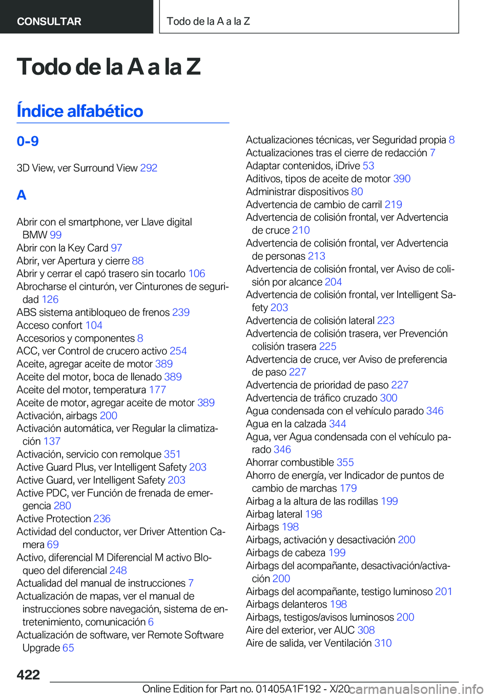 BMW M5 2021  Manuales de Empleo (in Spanish) �T�o�d�o��d�e��l�a��A��a��l�a��Z
�