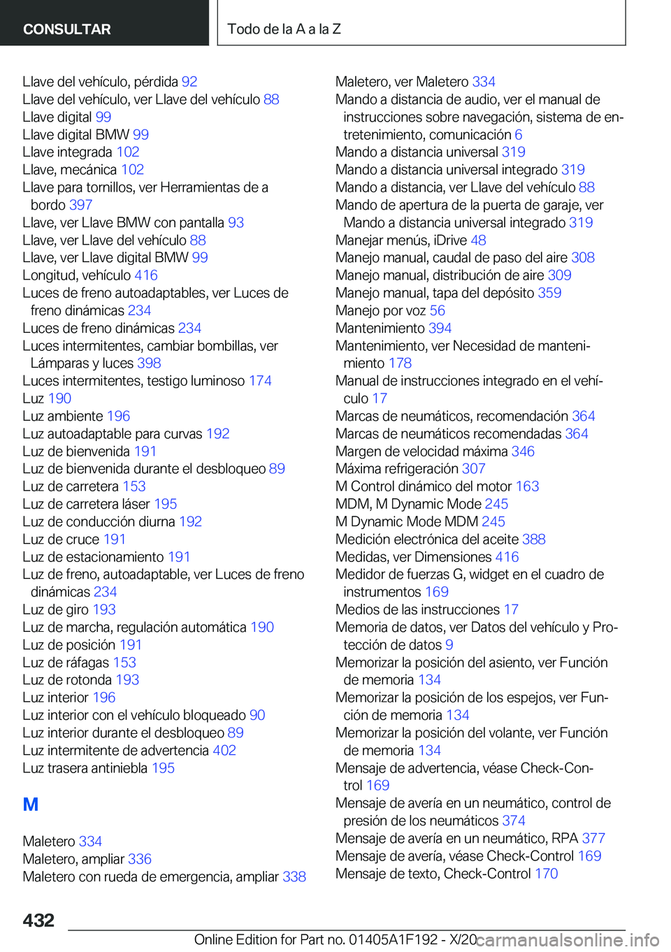 BMW M5 2021  Manuales de Empleo (in Spanish) �L�l�a�v�e��d�e�l��v�e�h�