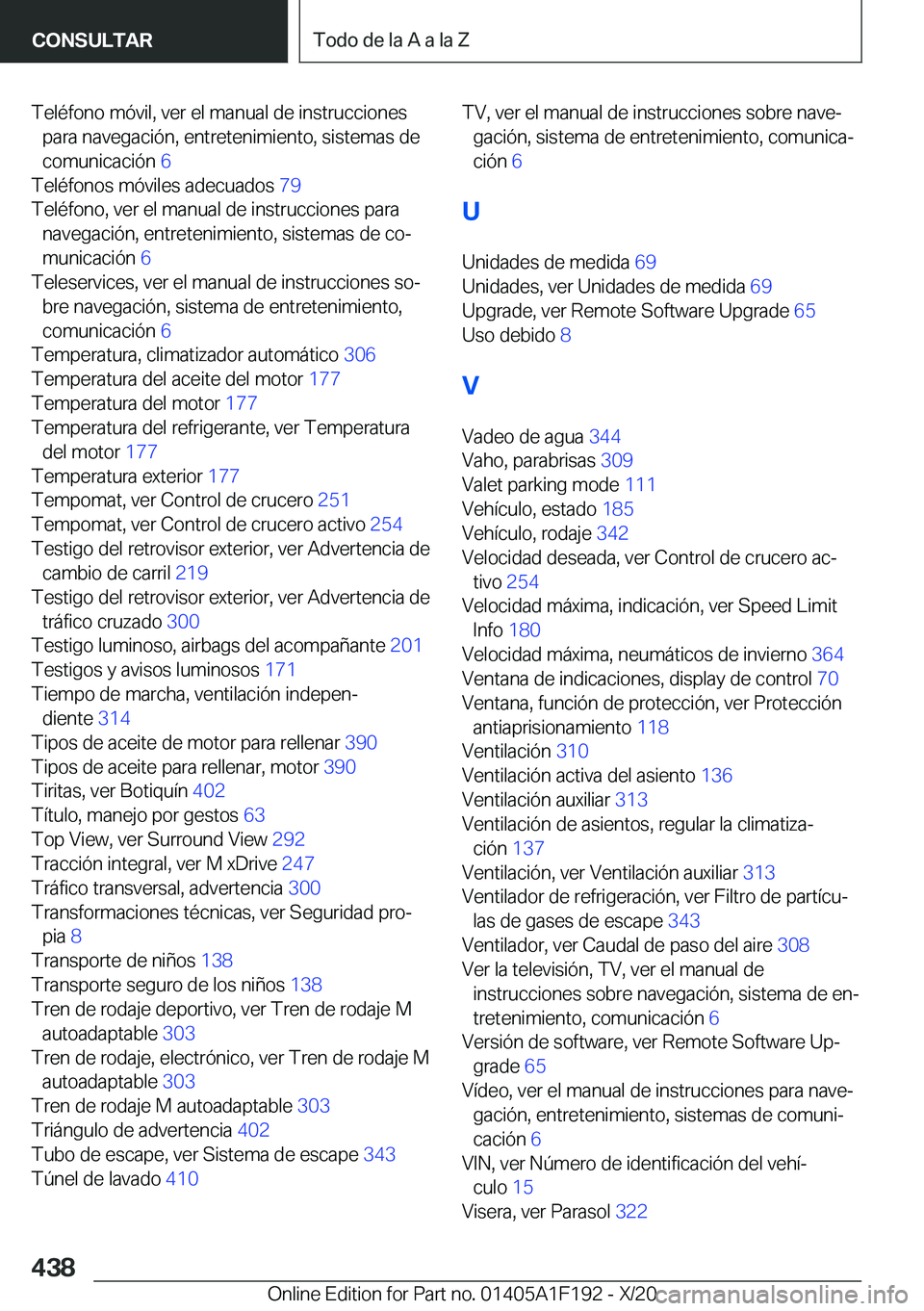 BMW M5 2021  Manuales de Empleo (in Spanish) �T�e�l�