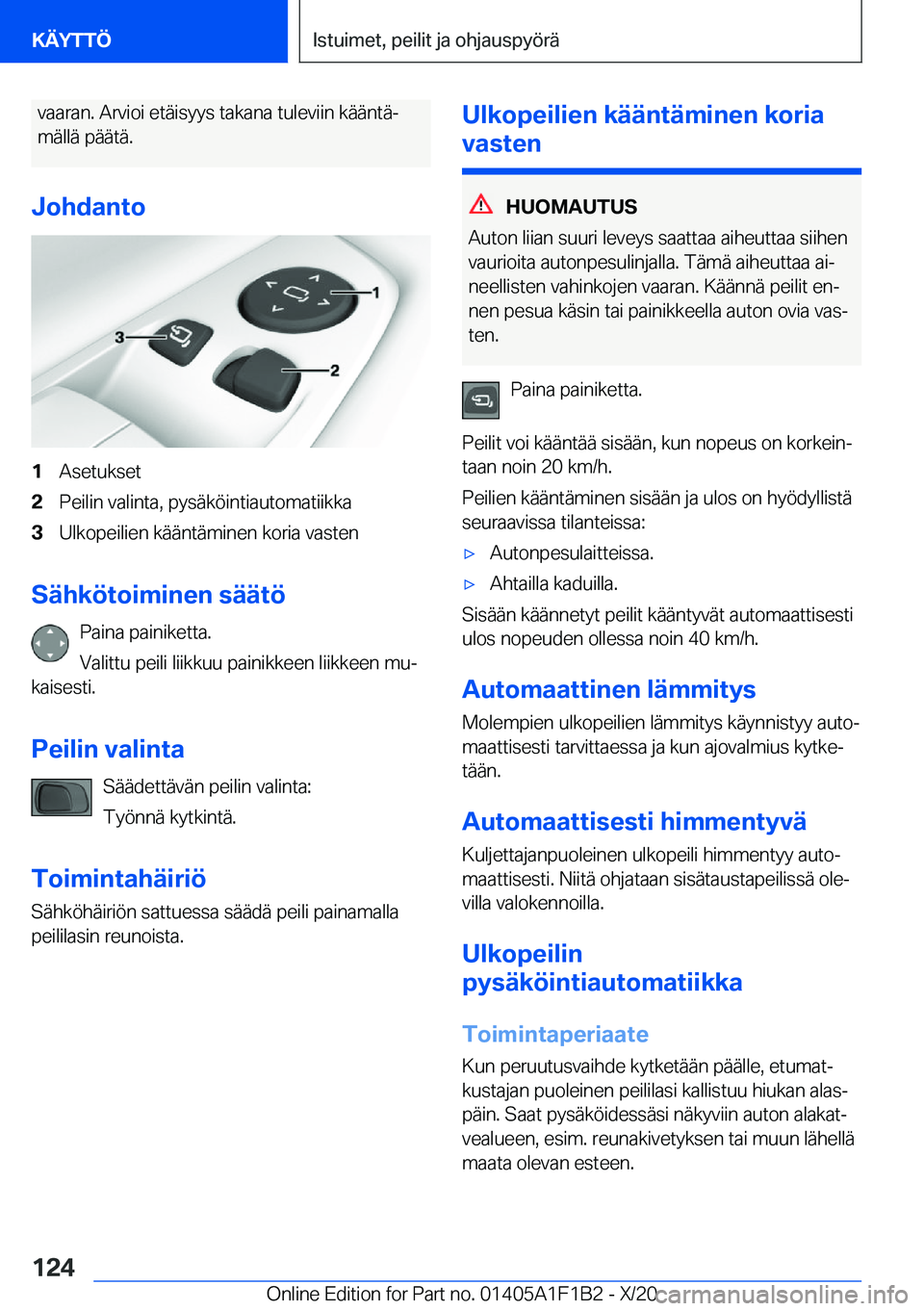 BMW M5 2021  Omistajan Käsikirja (in Finnish) �v�a�a�r�a�n�.��A�r�v�i�o�i��e�t�