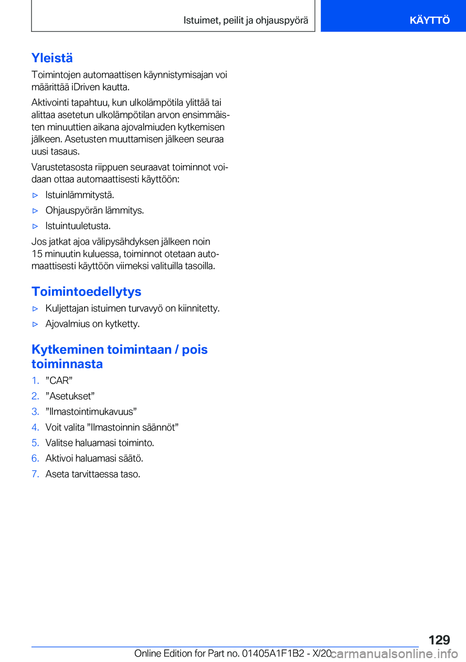 BMW M5 2021  Omistajan Käsikirja (in Finnish) �Y�l�e�i�s�t�