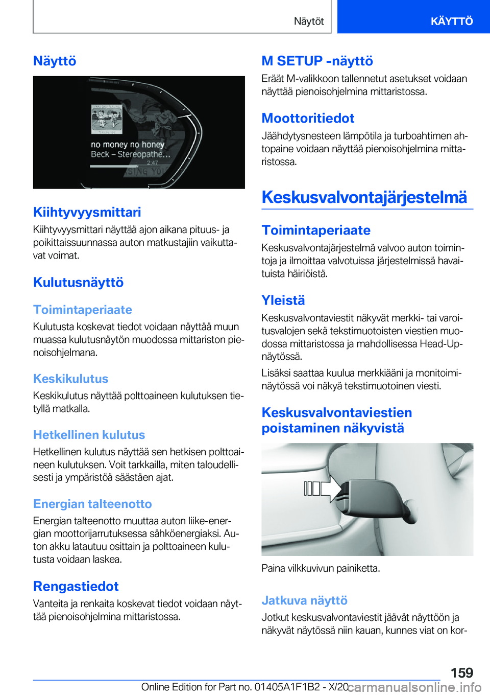BMW M5 2021  Omistajan Käsikirja (in Finnish) �N�