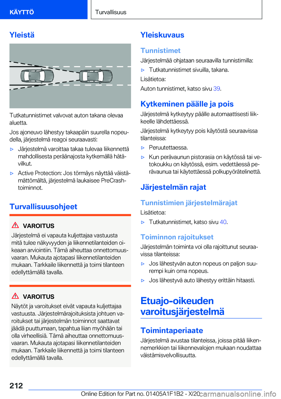 BMW M5 2021  Omistajan Käsikirja (in Finnish) �Y�l�e�i�s�t�
