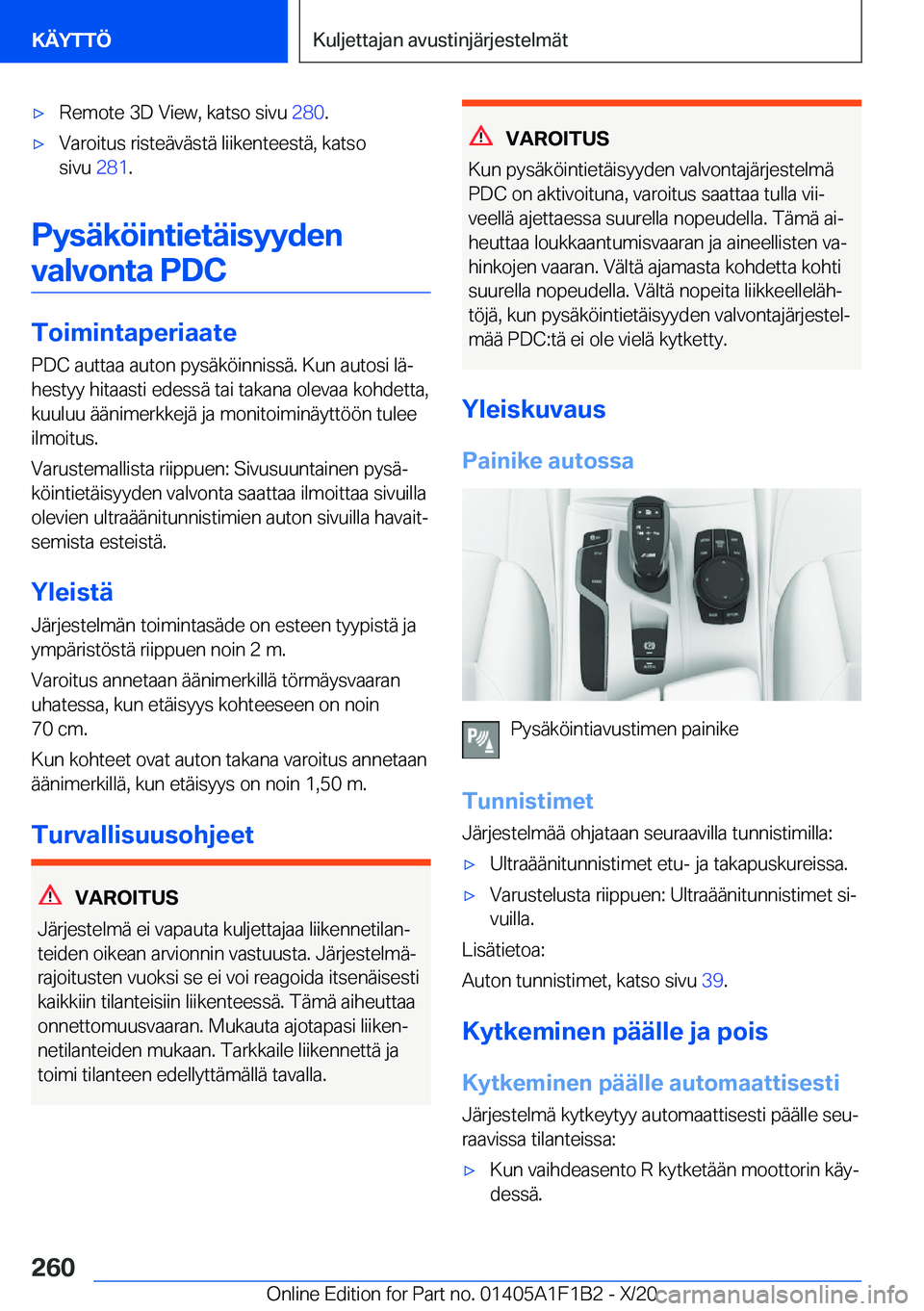 BMW M5 2021  Omistajan Käsikirja (in Finnish) 'x�R�e�m�o�t�e��3�D��V�i�e�w�,��k�a�t�s�o��s�i�v�u��2�8�0�.'x�V�a�r�o�i�t�u�s��r�i�s�t�e�