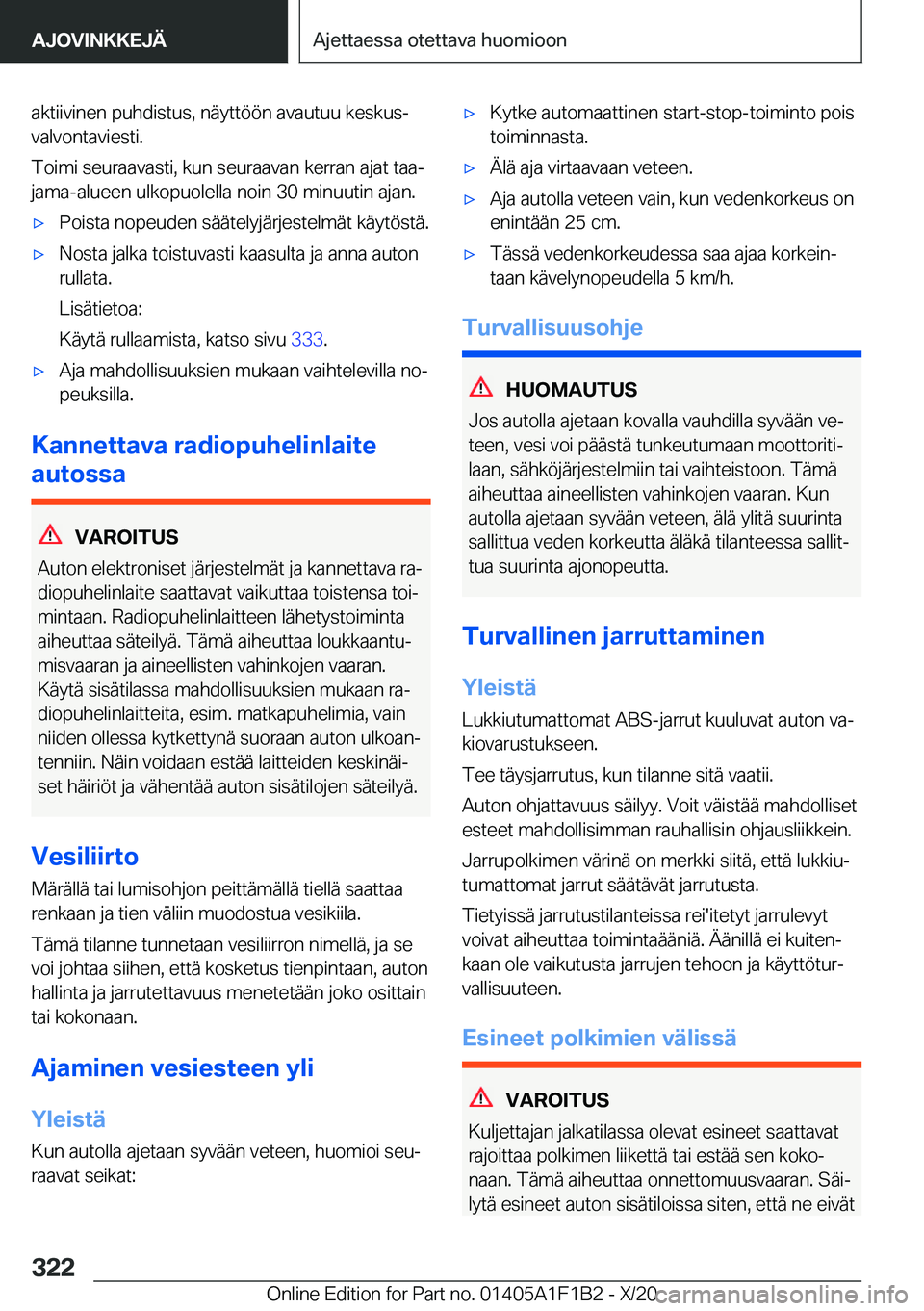 BMW M5 2021  Omistajan Käsikirja (in Finnish) �a�k�t�i�i�v�i�n�e�n��p�u�h�d�i�s�t�u�s�,��n�