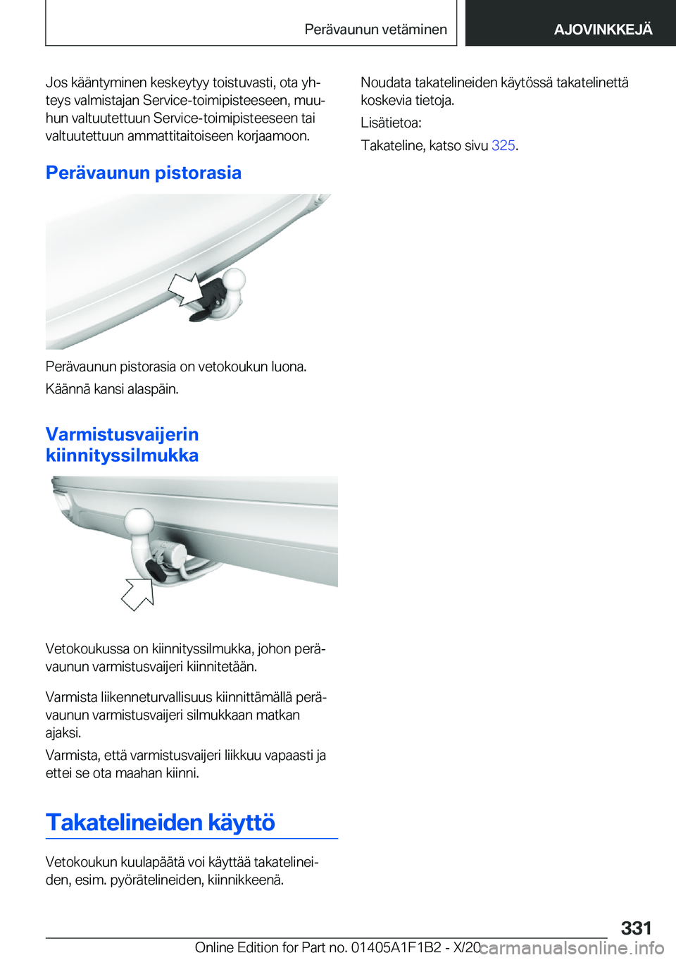 BMW M5 2021  Omistajan Käsikirja (in Finnish) �J�o�s��k�