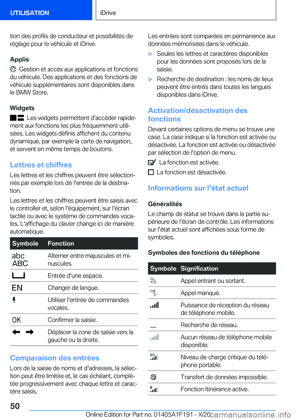 BMW M5 2021  Notices Demploi (in French) �t�i�o�n��d�e�s��p�r�o�f�i�l�s��d�e��c�o�n�d�u�c�t�e�u�r��e�t��p�o�s�s�i�b�i�l�i�t�é�s��d�e
�r�é�g�l�a�g�e��p�o�u�r��l�e��v�é�h�i�c�u�l�e��e�t��i�D�r�i�v�e�.
�A�p�p�l�i�s
���G�e�s�t�i
