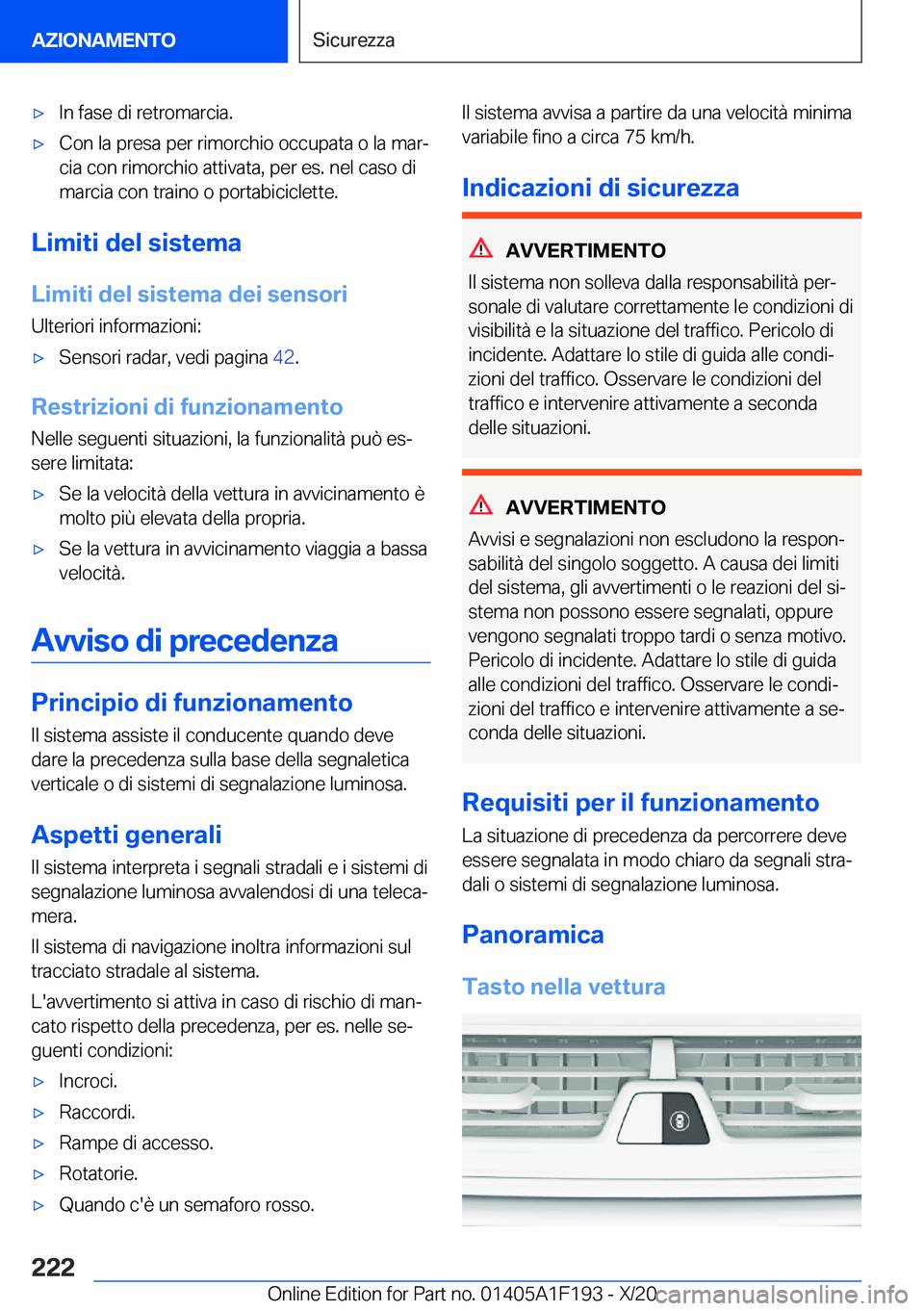 BMW M5 2021  Libretti Di Uso E manutenzione (in Italian) 'x�I�n��f�a�s�e��d�i��r�e�t�r�o�m�a�r�c�i�a�.'x�C�o�n��l�a��p�r�e�s�a��p�e�r��r�i�m�o�r�c�h�i�o��o�c�c�u�p�a�t�a��o��l�a��m�a�rª�c�i�a��c�o�n��r�i�m�o�r�c�h�i�o��a�t�t�i�v�a�t�