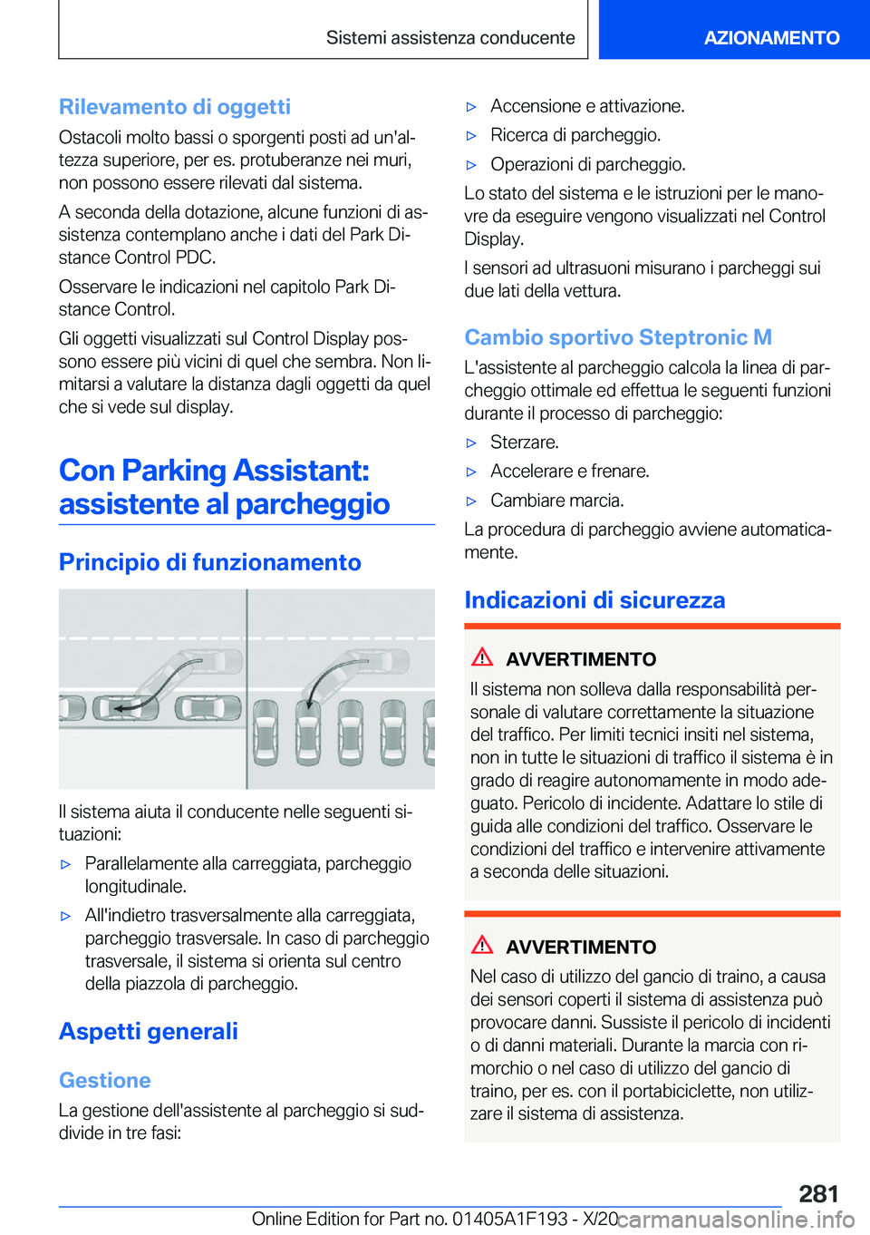 BMW M5 2021  Libretti Di Uso E manutenzione (in Italian) �R�i�l�e�v�a�m�e�n�t�o��d�i��o�g�g�e�t�t�i�O�s�t�a�c�o�l�i��m�o�l�t�o��b�a�s�s�i��o��s�p�o�r�g�e�n�t�i��p�o�s�t�i��a�d��u�n�'�a�lª�t�e�z�z�a��s�u�p�e�r�i�o�r�e�,��p�e�r��e�s�.��p�r�