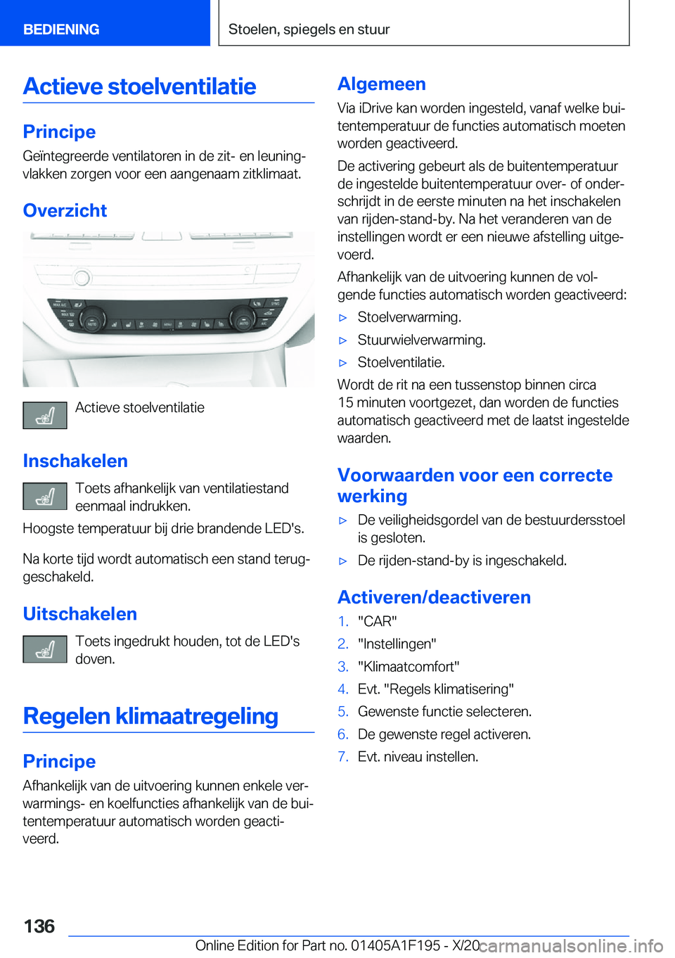 BMW M5 2021  Instructieboekjes (in Dutch) �A�c�t�i�e�v�e��s�t�o�e�l�v�e�n�t�i�l�a�t�i�e
�P�r�i�n�c�i�p�e�G�e�