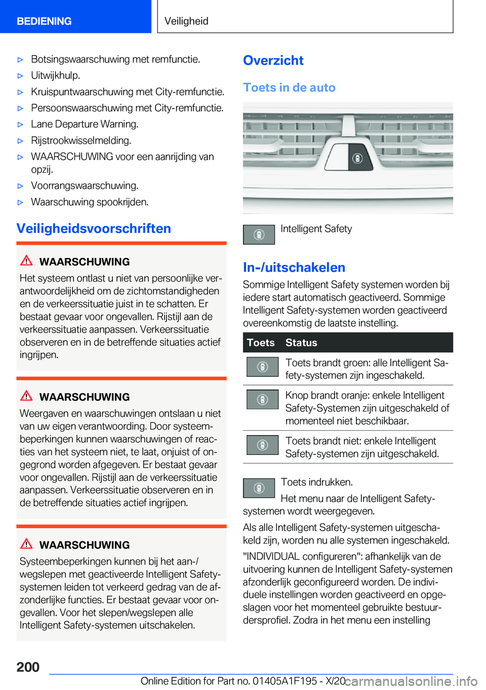 BMW M5 2021  Instructieboekjes (in Dutch) 'x�B�o�t�s�i�n�g�s�w�a�a�r�s�c�h�u�w�i�n�g��m�e�t��r�e�m�f�u�n�c�t�i�e�.'x�U�i�t�w�i�j�k�h�u�l�p�.'x�K�r�u�i�s�p�u�n�t�w�a�a�r�s�c�h�u�w�i�n�g��m�e�t��C�i�t�y�-�r�e�m�f�u�n�c�t�i�e�.&#